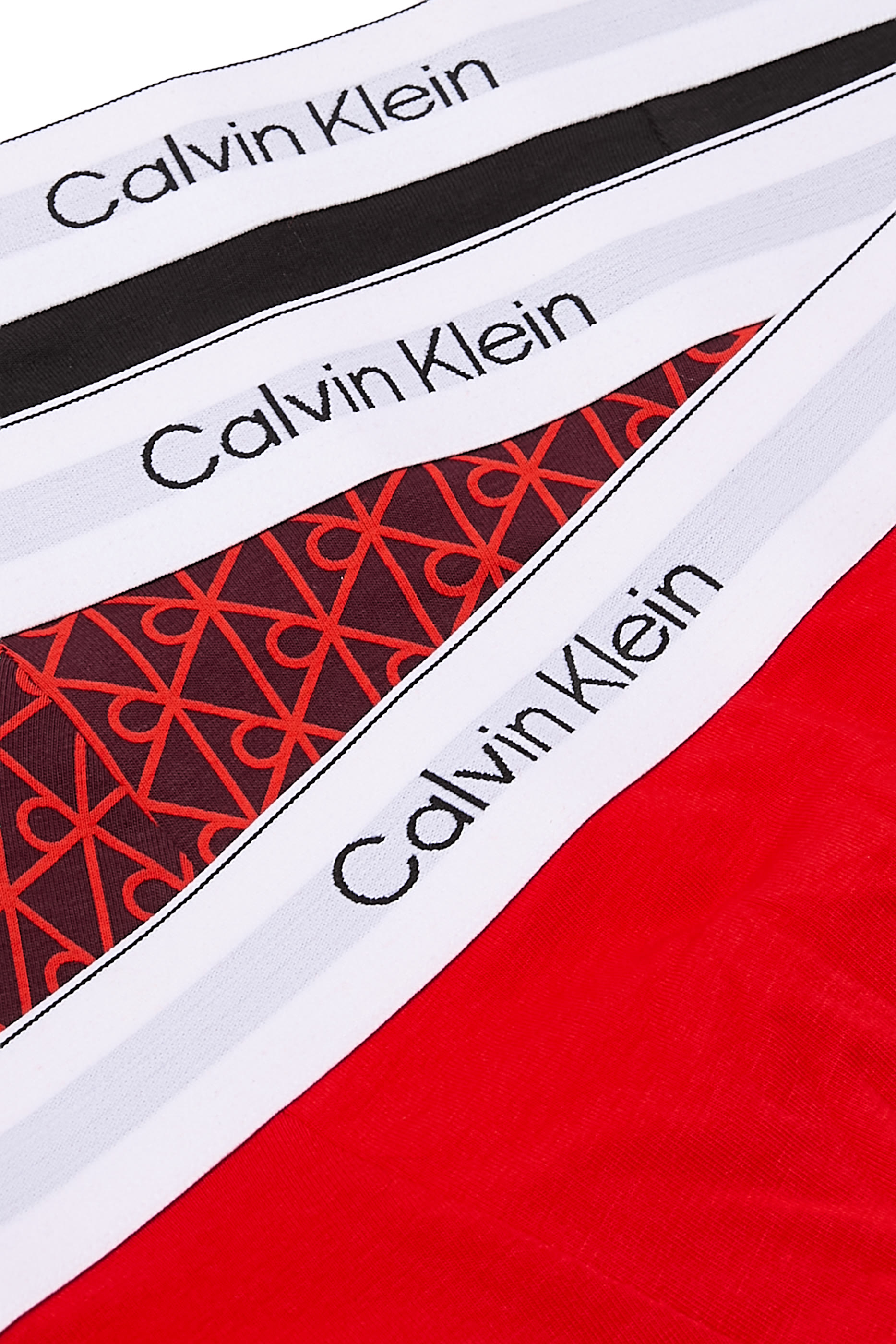 طقم بوكسر ايكون بقصة مريحة قطن مطاطي، 3 قطع