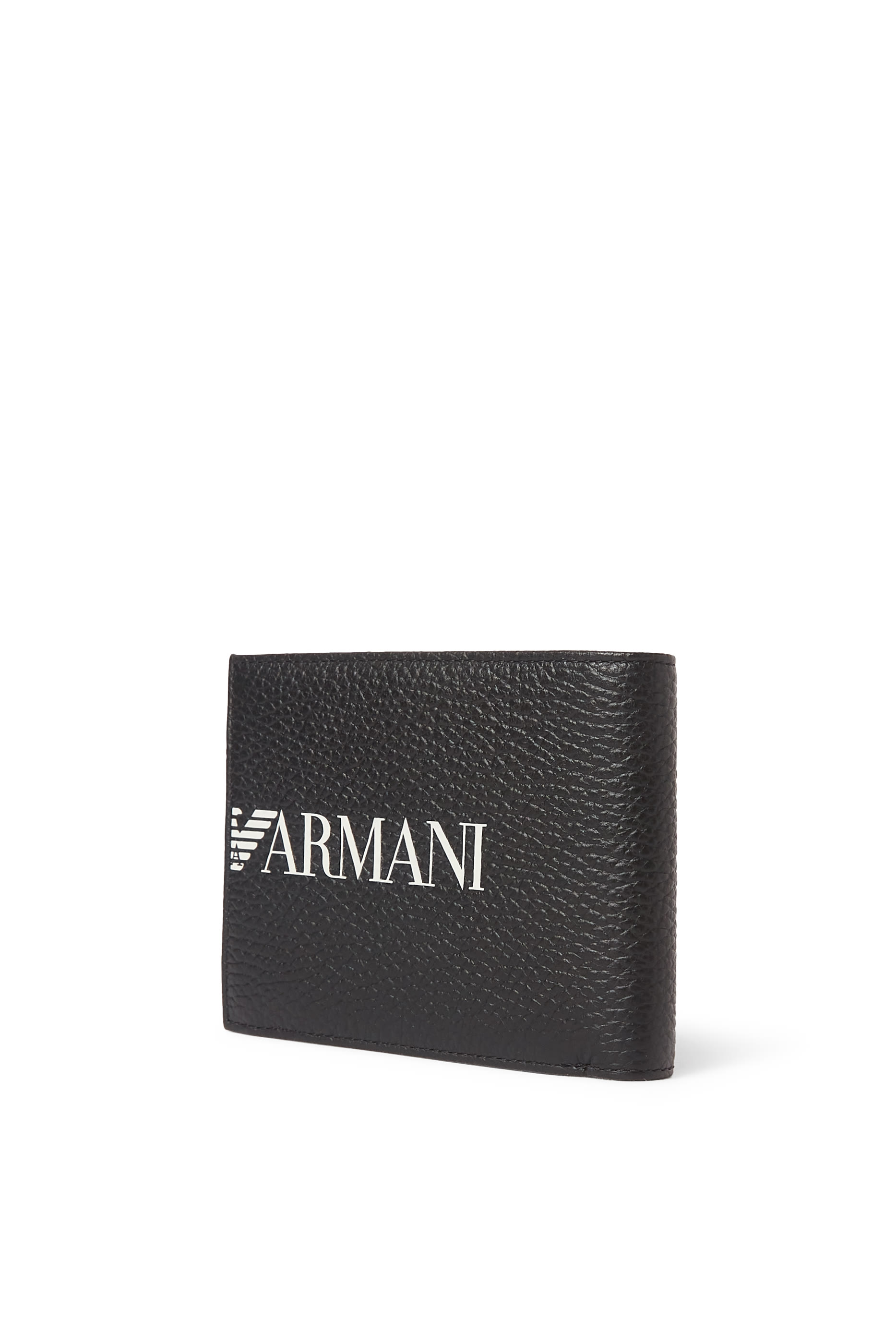 محفظة بتصميم ثنائي الطي وشعار الماركة