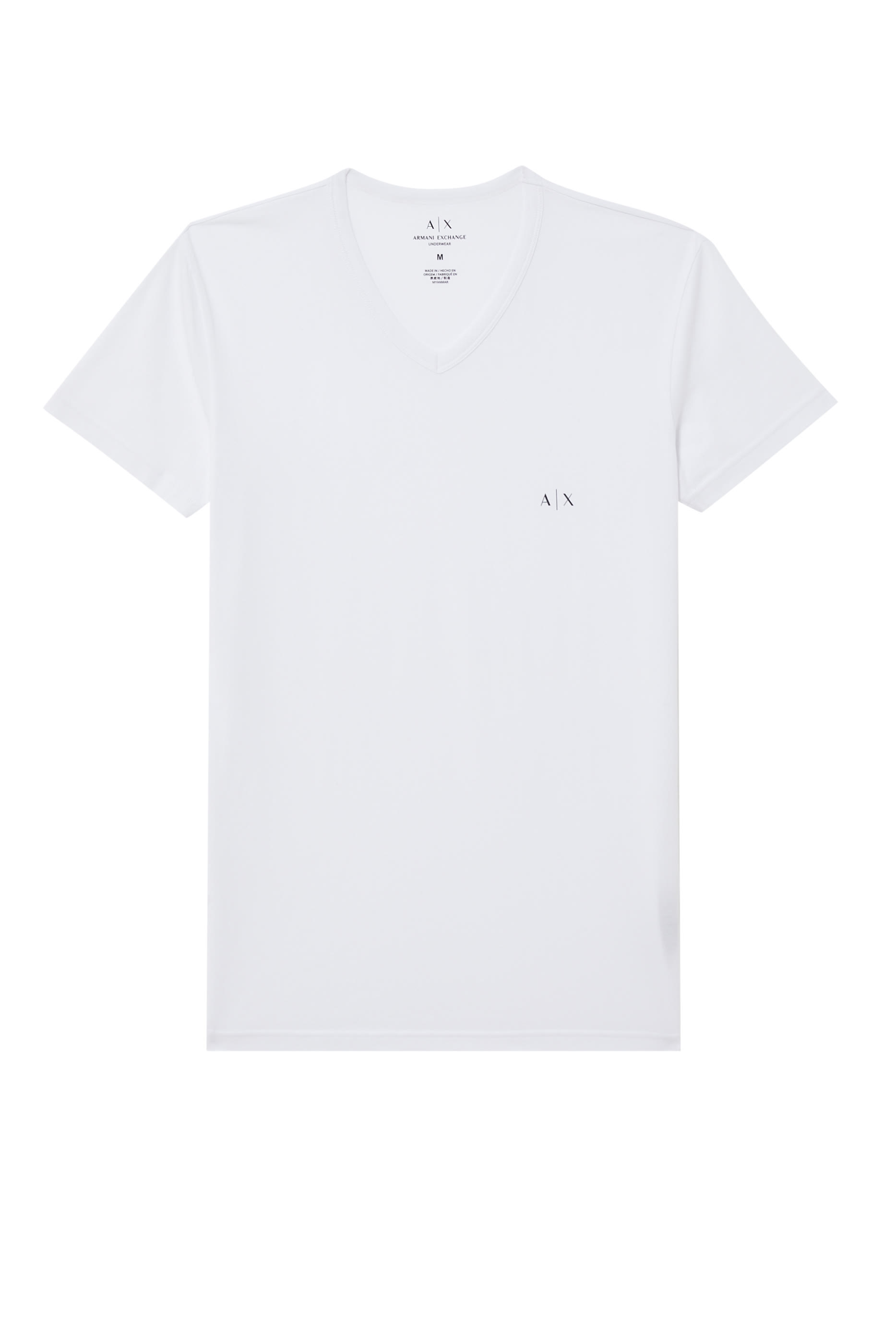 تيشيرت بياقة على شكل حرف V