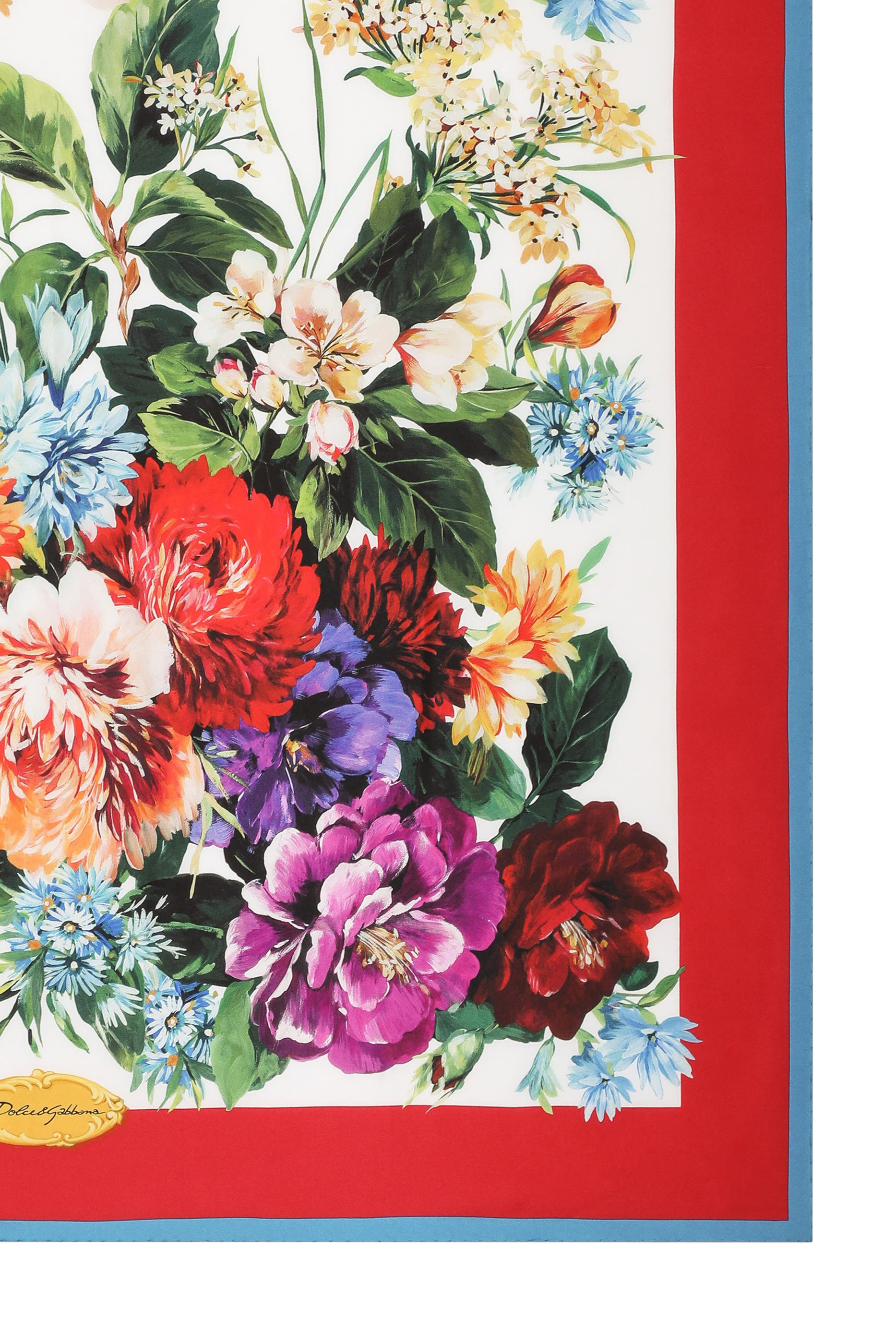 وشاح فولال بطبعة زهور حرير تويل