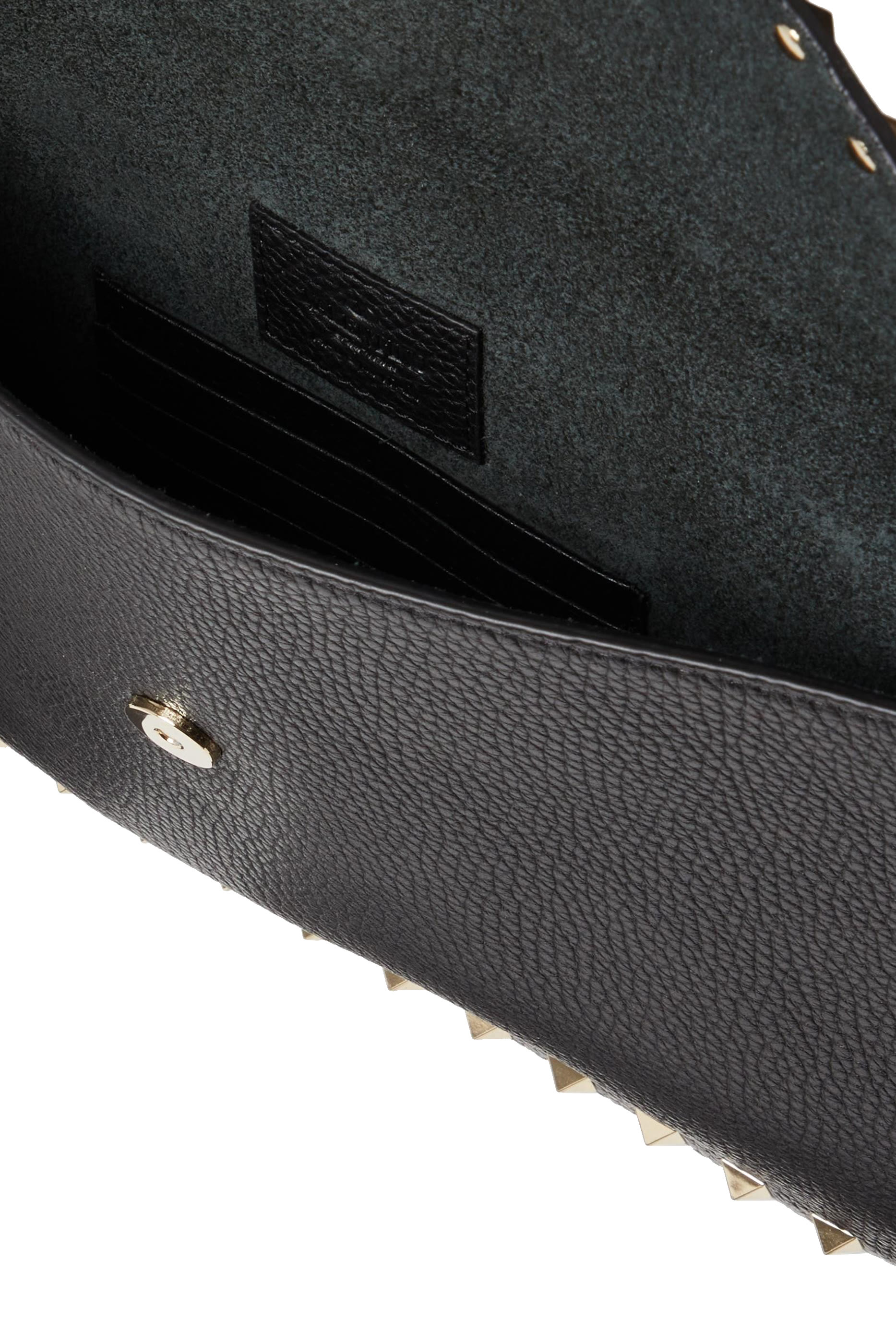 حقيبة فالنتينو غارافاني صغيرة مزينة بحلي هرمية