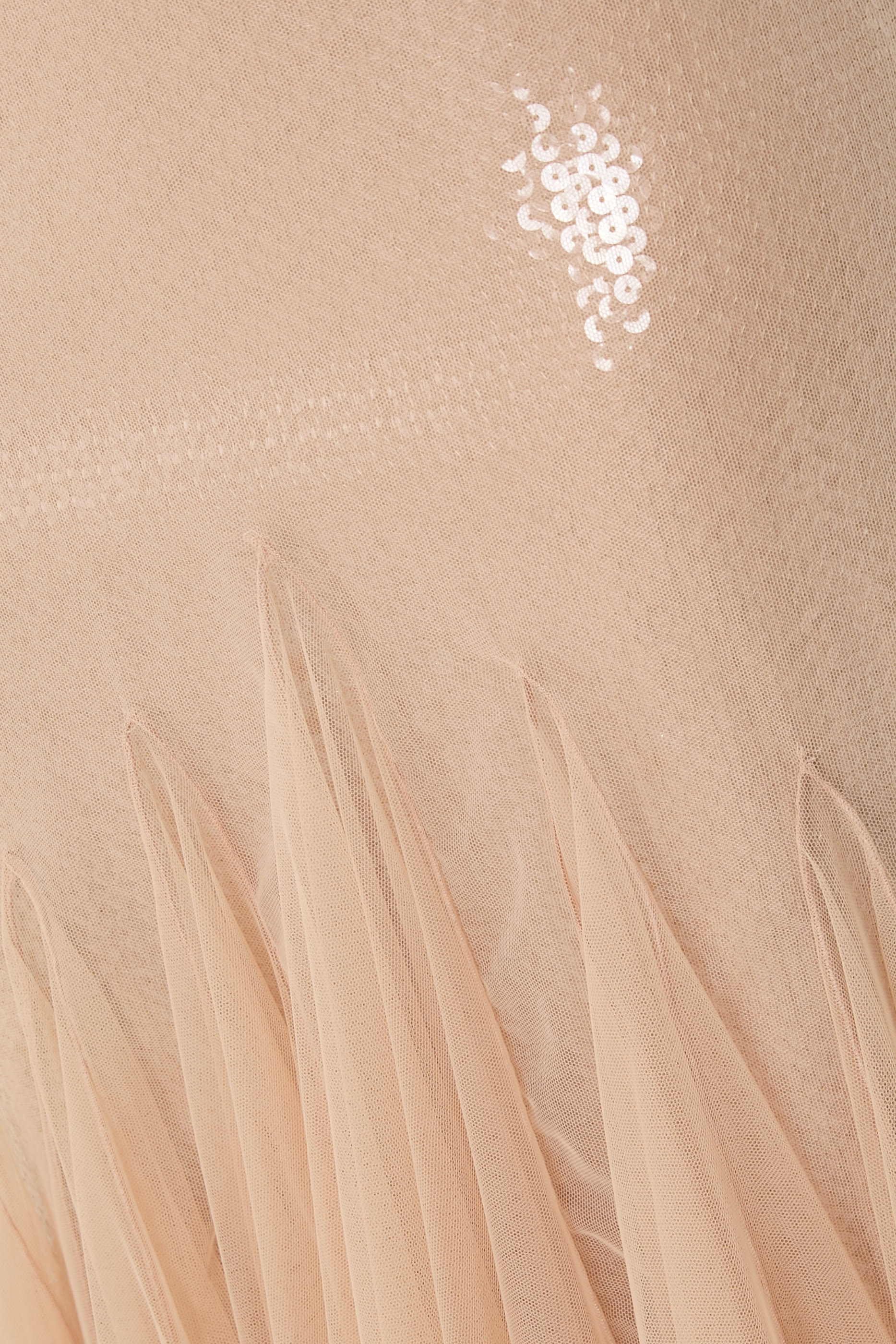 فستان كامي متوسط الطول تول وترتر