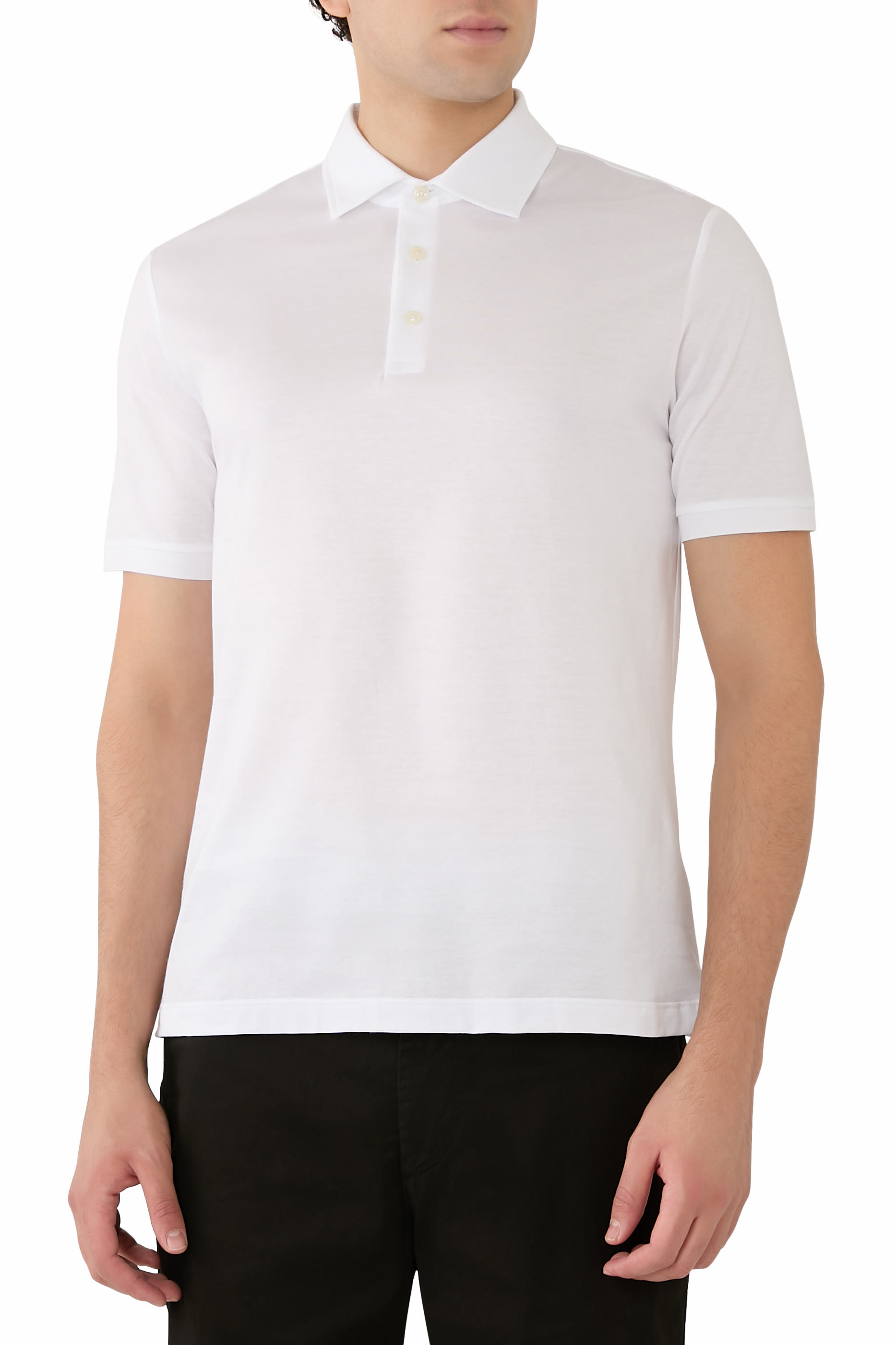  Jacquard Filo di Scozia Polo Shirt