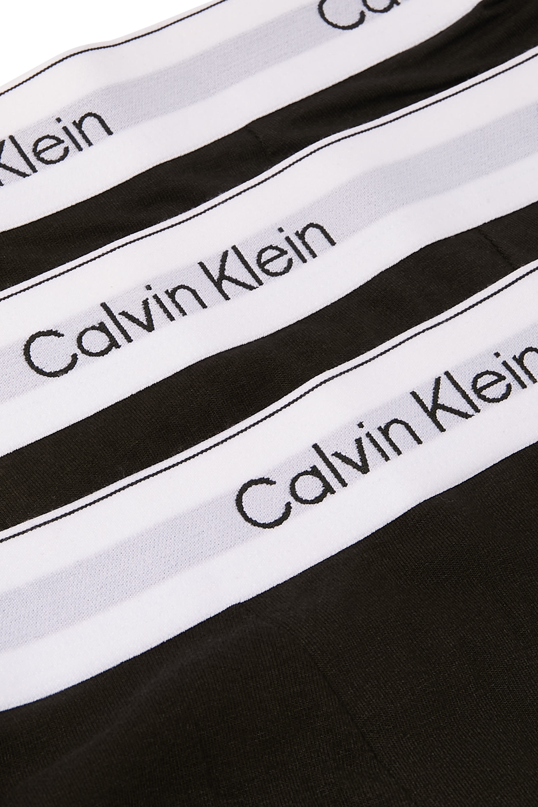 طقم بوكسر بقصة مريحة وطيات وشعار الماركة قطن مطاطي، 3 قطع