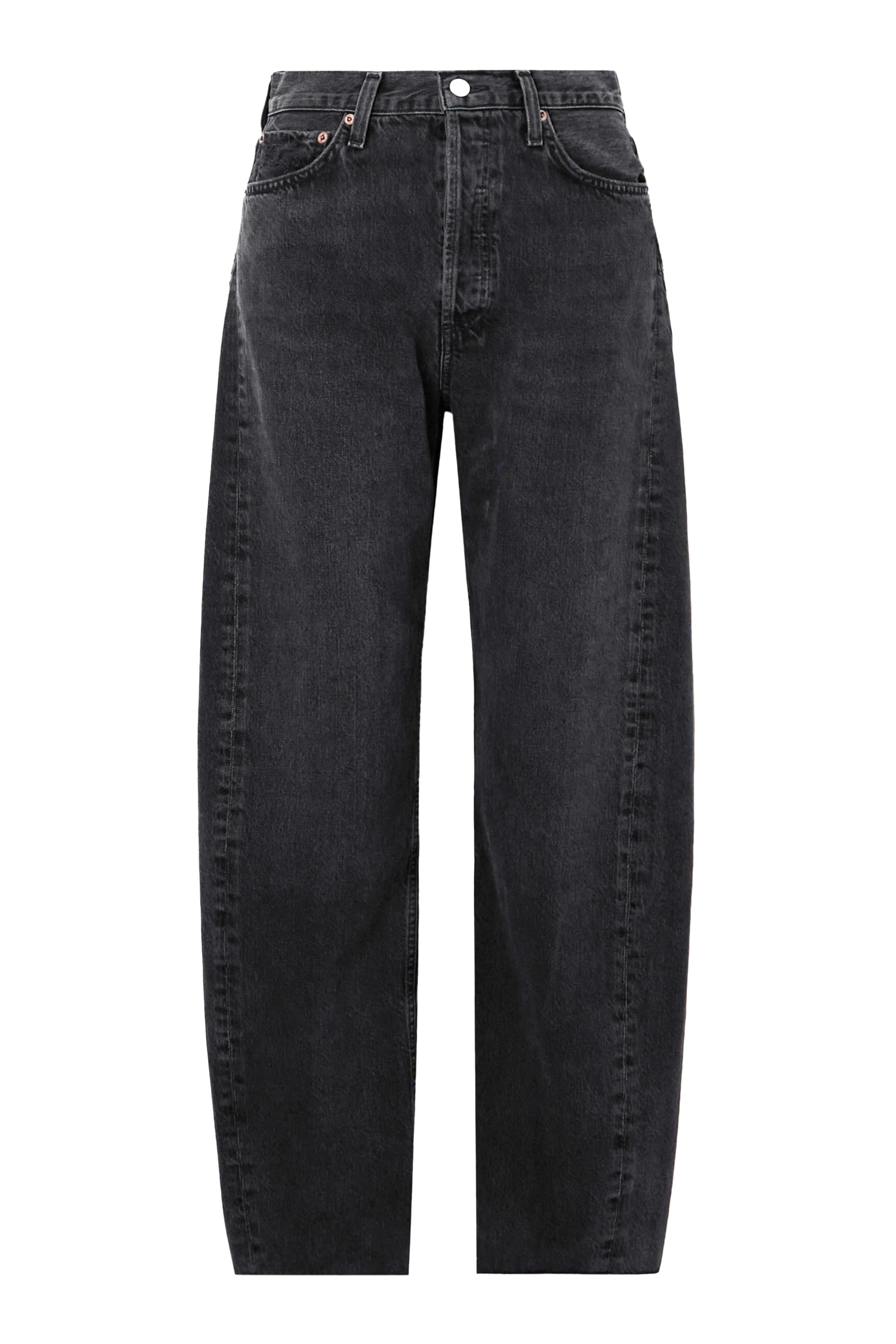 بنطال لونا بقصة ساق واسعة