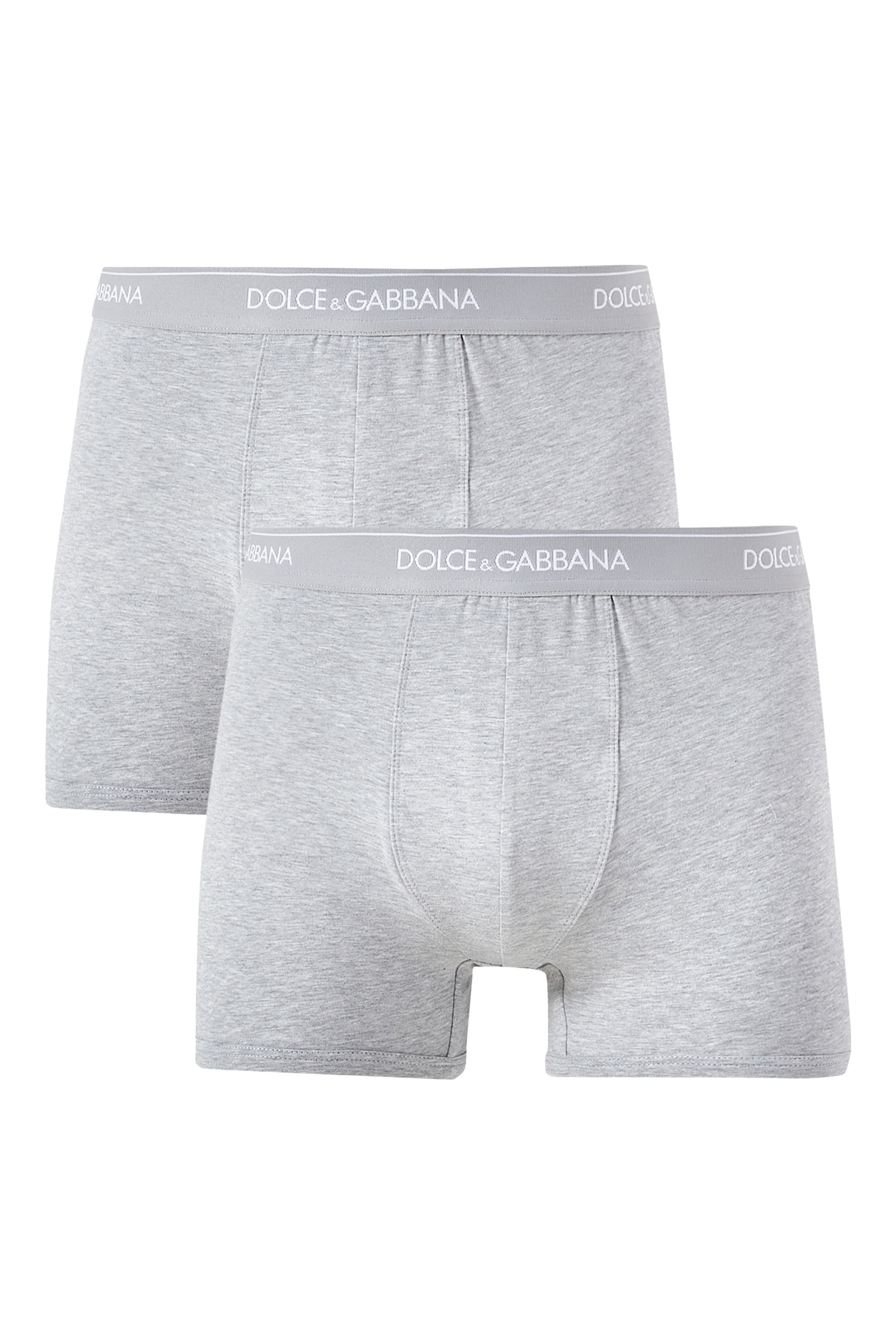 طقم بوكسر بقصة عادية قطن مطاطي، قطعتان