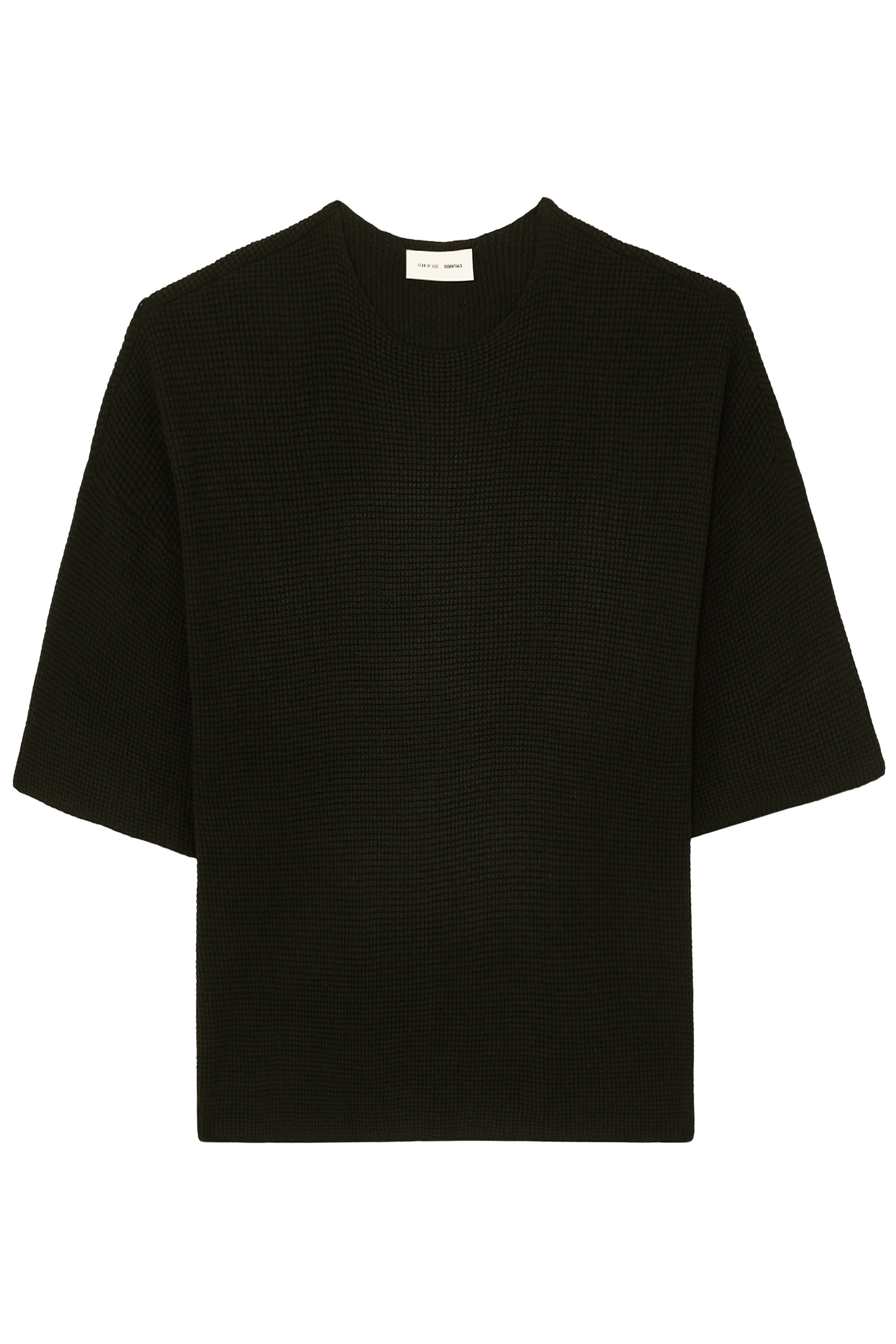 كنزة بأكمام قصيرة نسيج متشابك