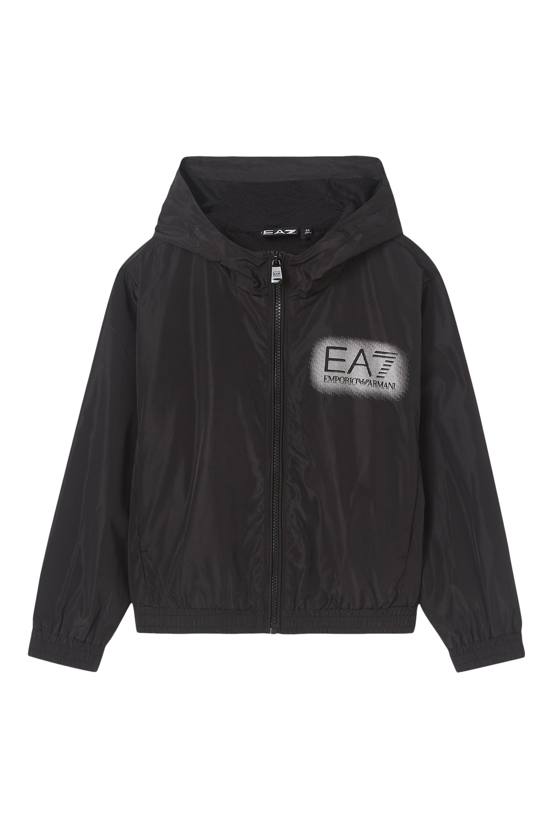 سويت شيرت بسحاب إغلاق مزين بشعار الماركة للأطفال