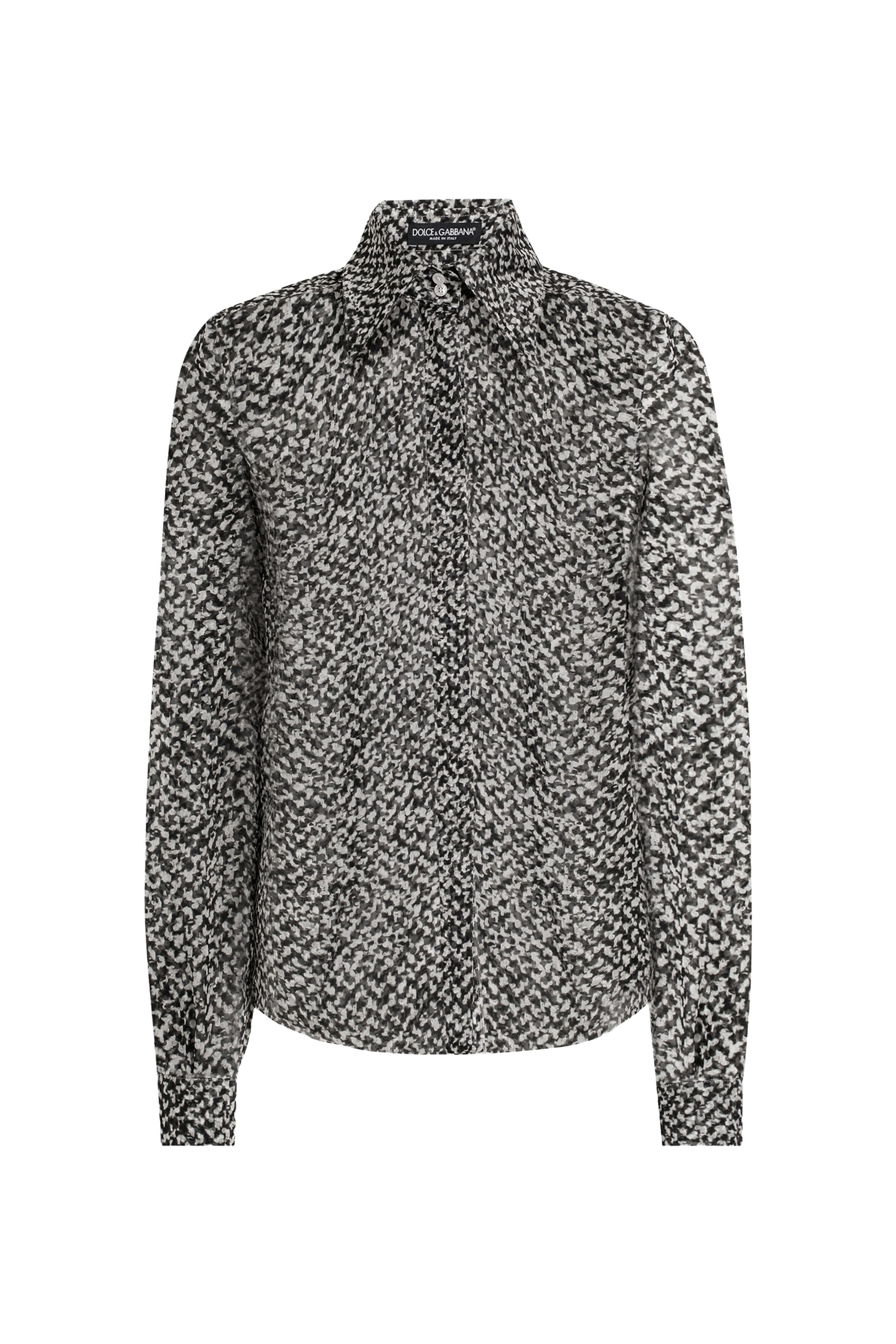 قميص بنقشة خطوط مائلة