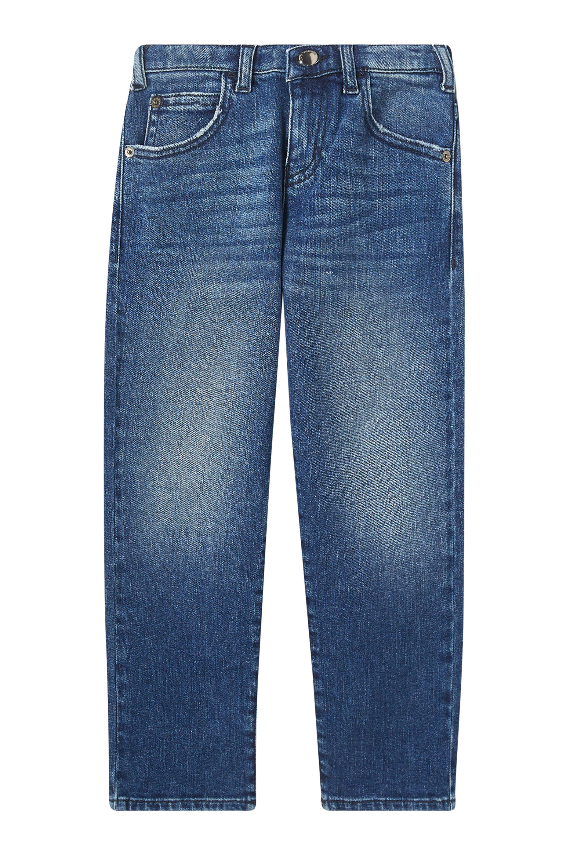 بنطال جينز بقصة ساق مستقيمة دينم