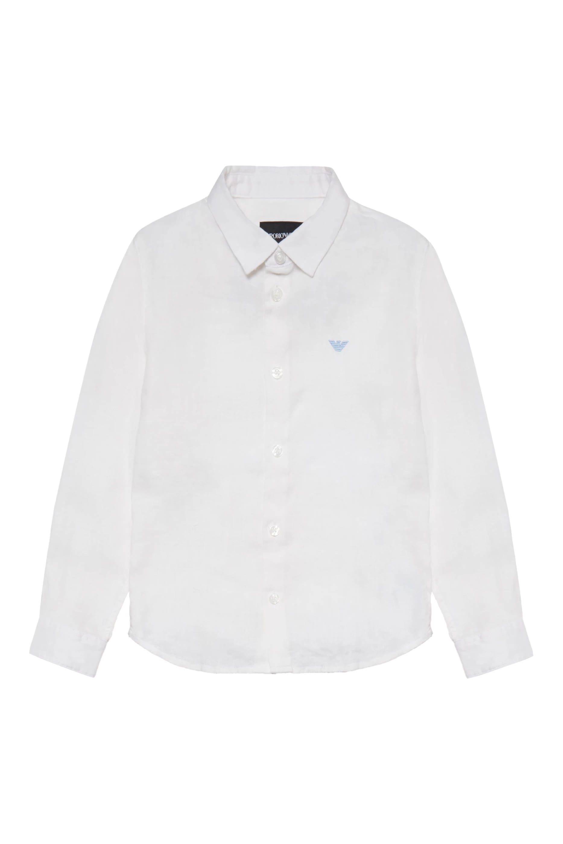 قميص كتان بأزرار للأطفال