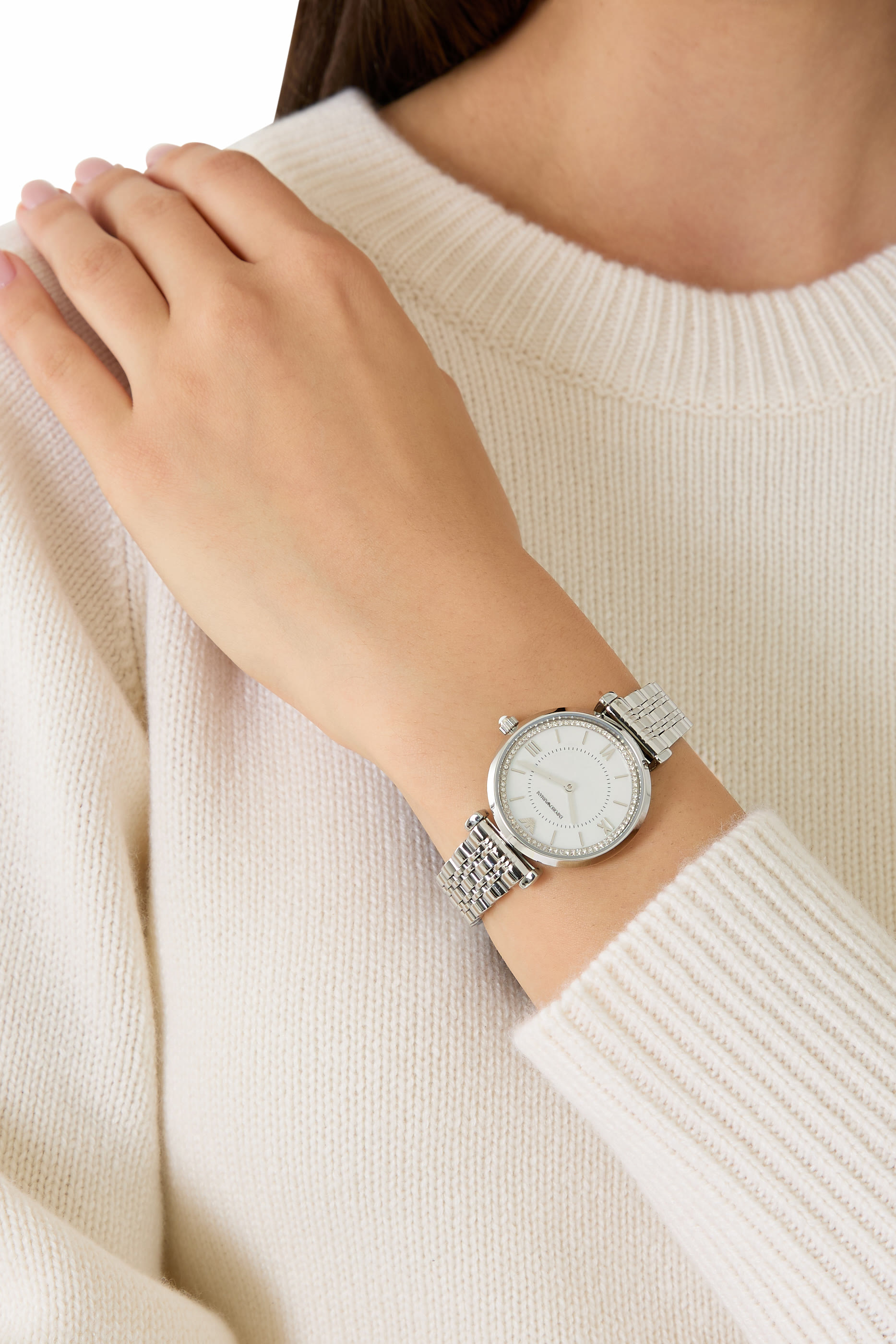 ساعة بلونين ستانلس ستيل