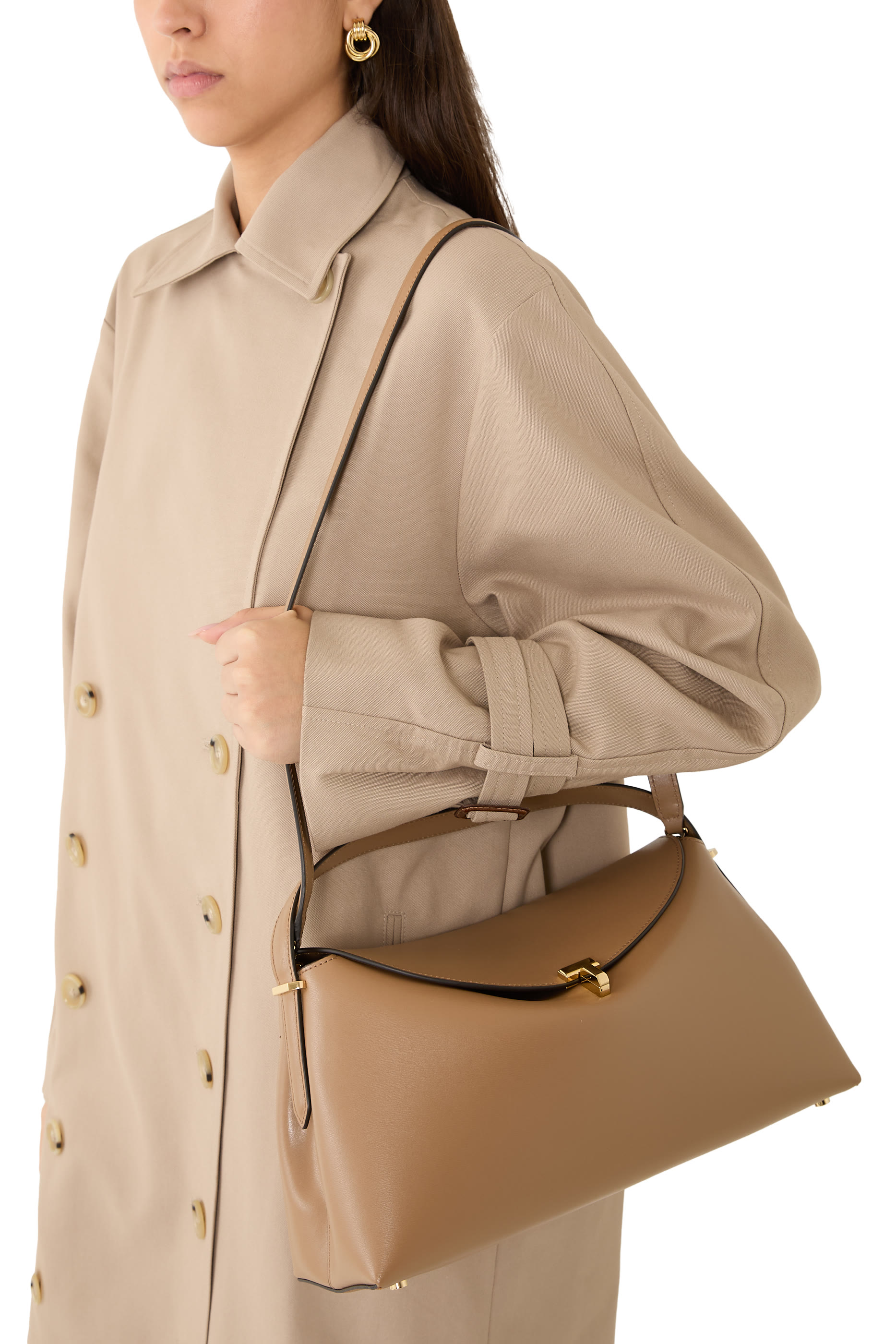 حقيبة بإغلاق T ويد علوية جلد