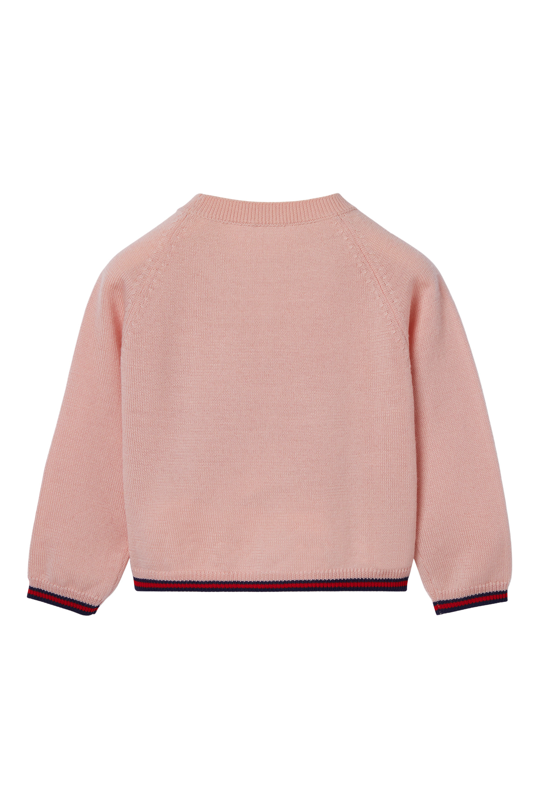 كارديغان مزين بشعار ويب صوف للأطفال