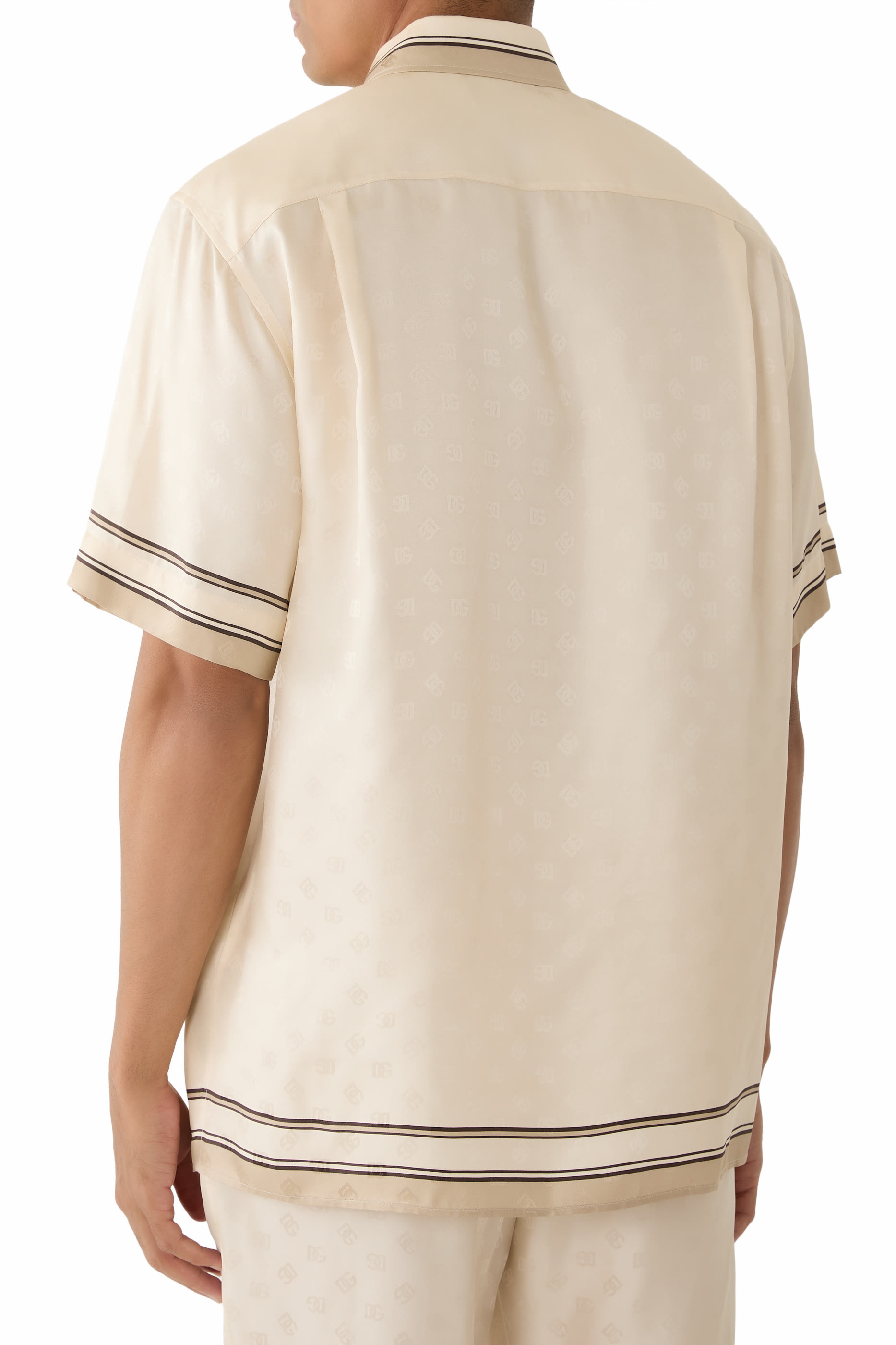 قميص هاواي بطبعة شعار الماركة تويل