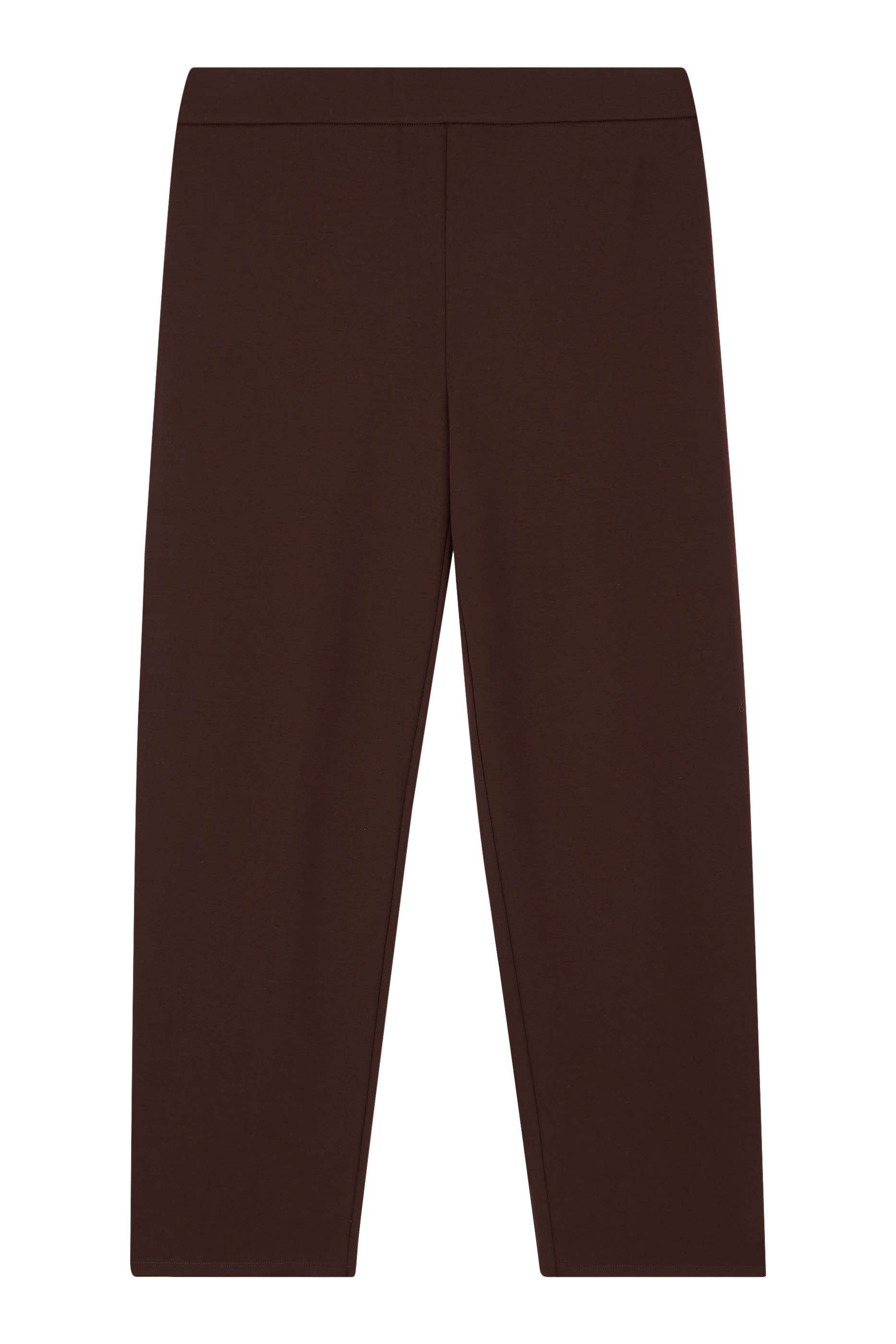 بنطال بونتي مطاطي بقصة مستقيمة قابل للتنظيف