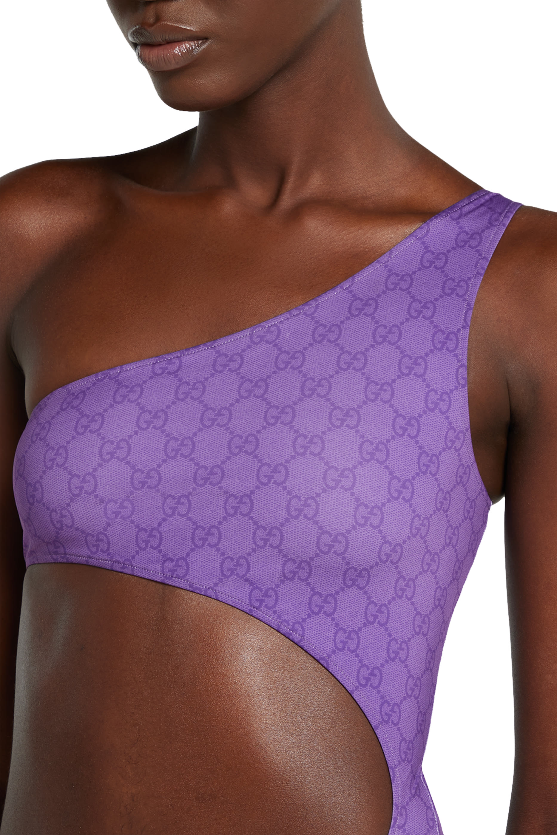 بدلة سباحة بنقشة حرفي شعار الماركة جيرسيه مطاطي