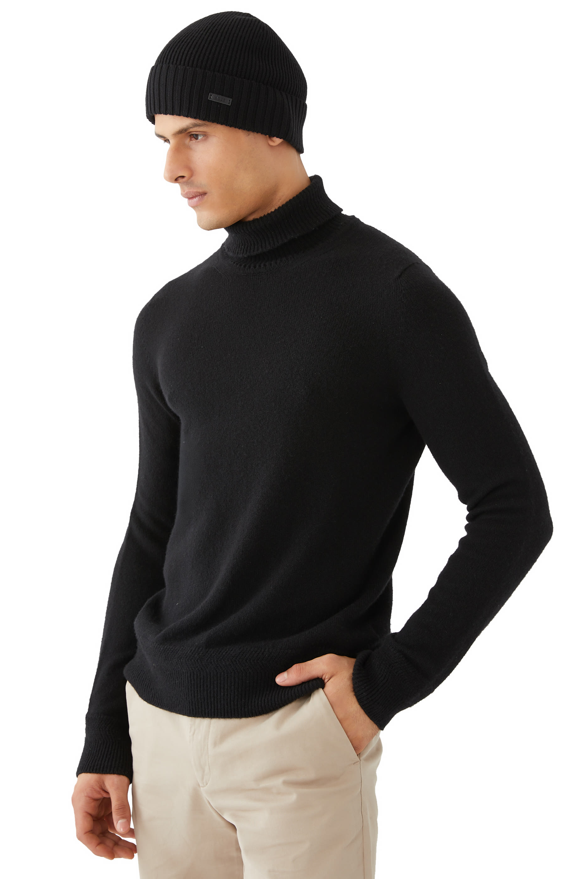 قبعة بيني بنسيج مضلع