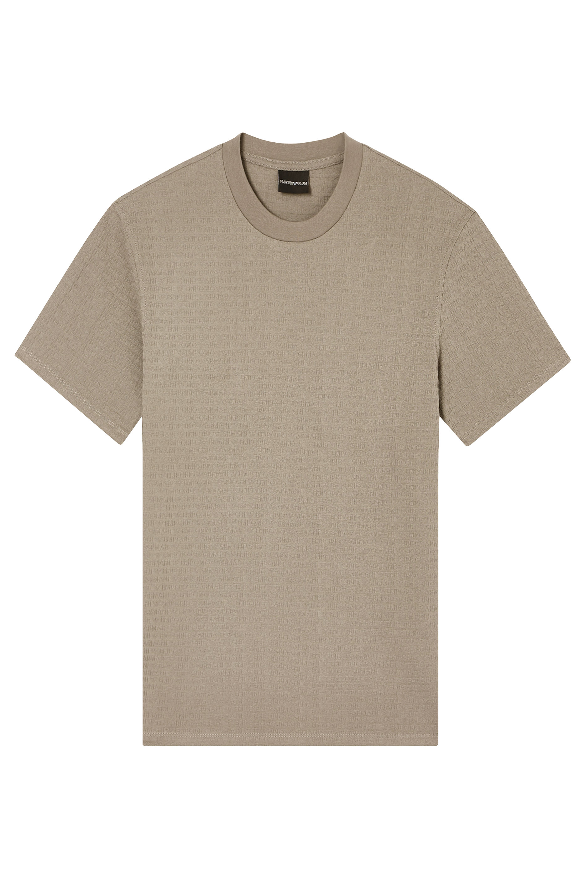 تيشيرت بنقشة شعار الماركة بحجم صغير