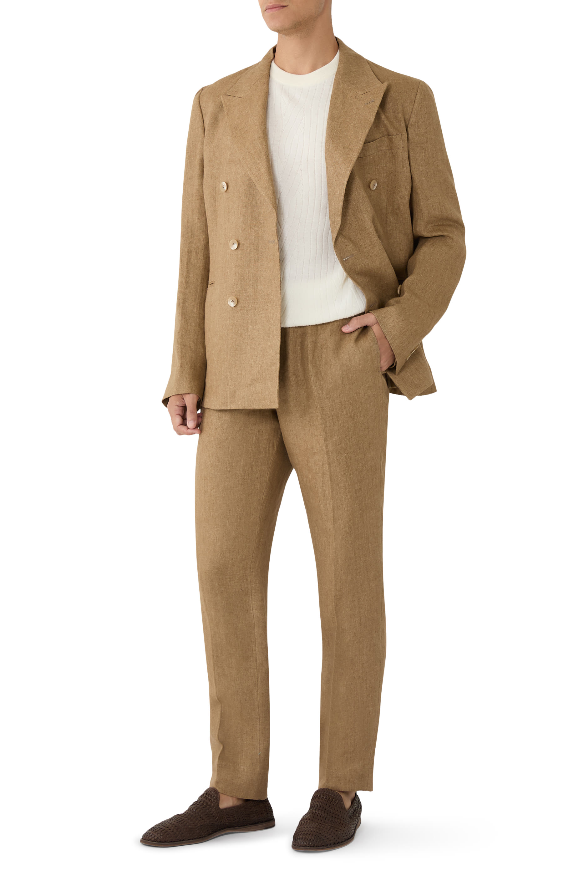 كنزة بأكمام طويلة كشمير وصوف