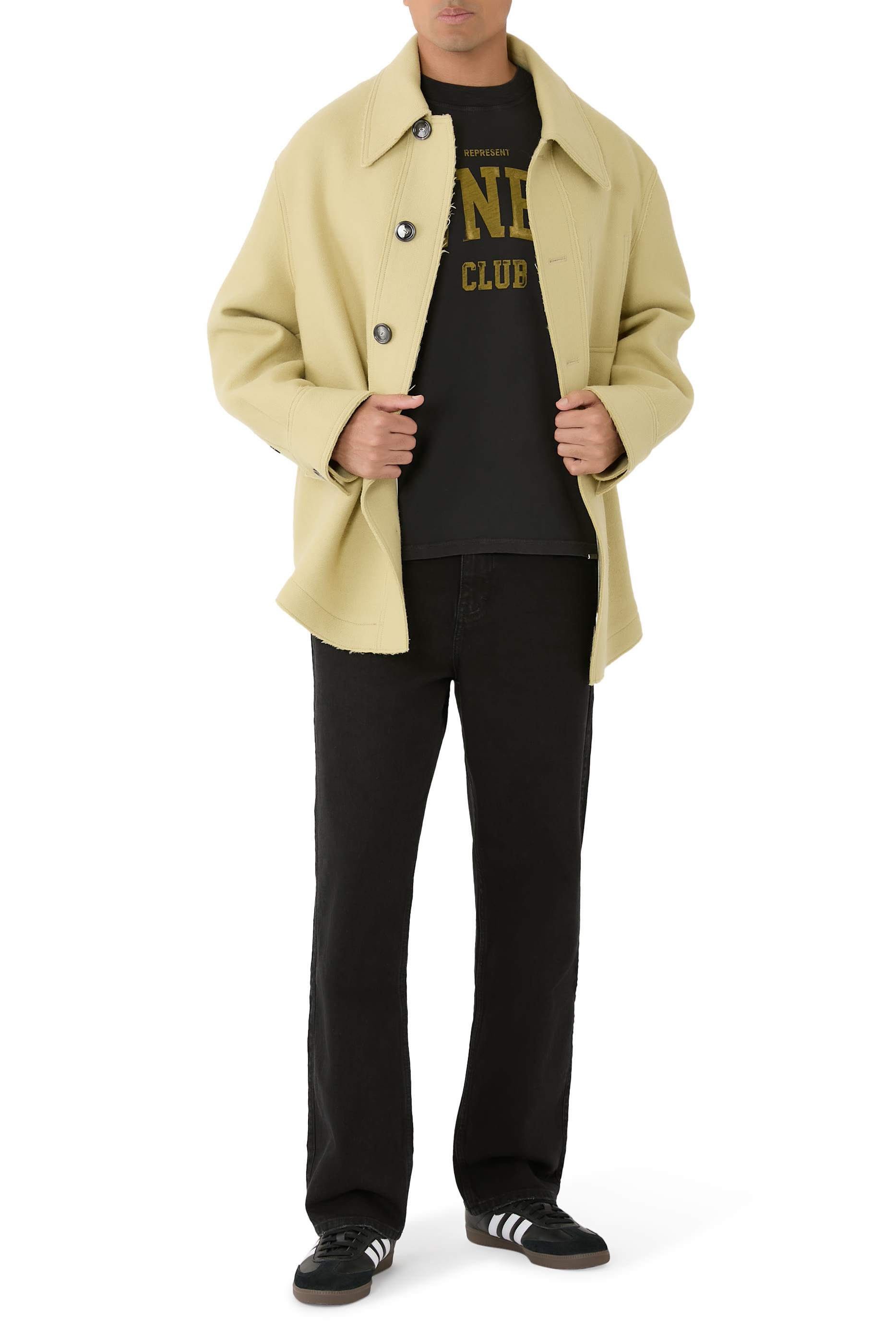 بنطال ار 2 بقصة ساق مستقيمة دنيم