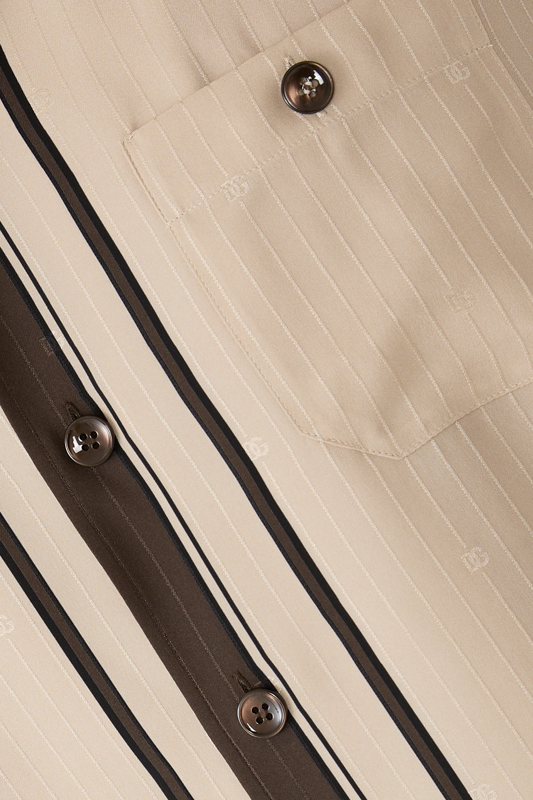 قميص مارتيني مخطط جاكار بطبعة شعار الماركة