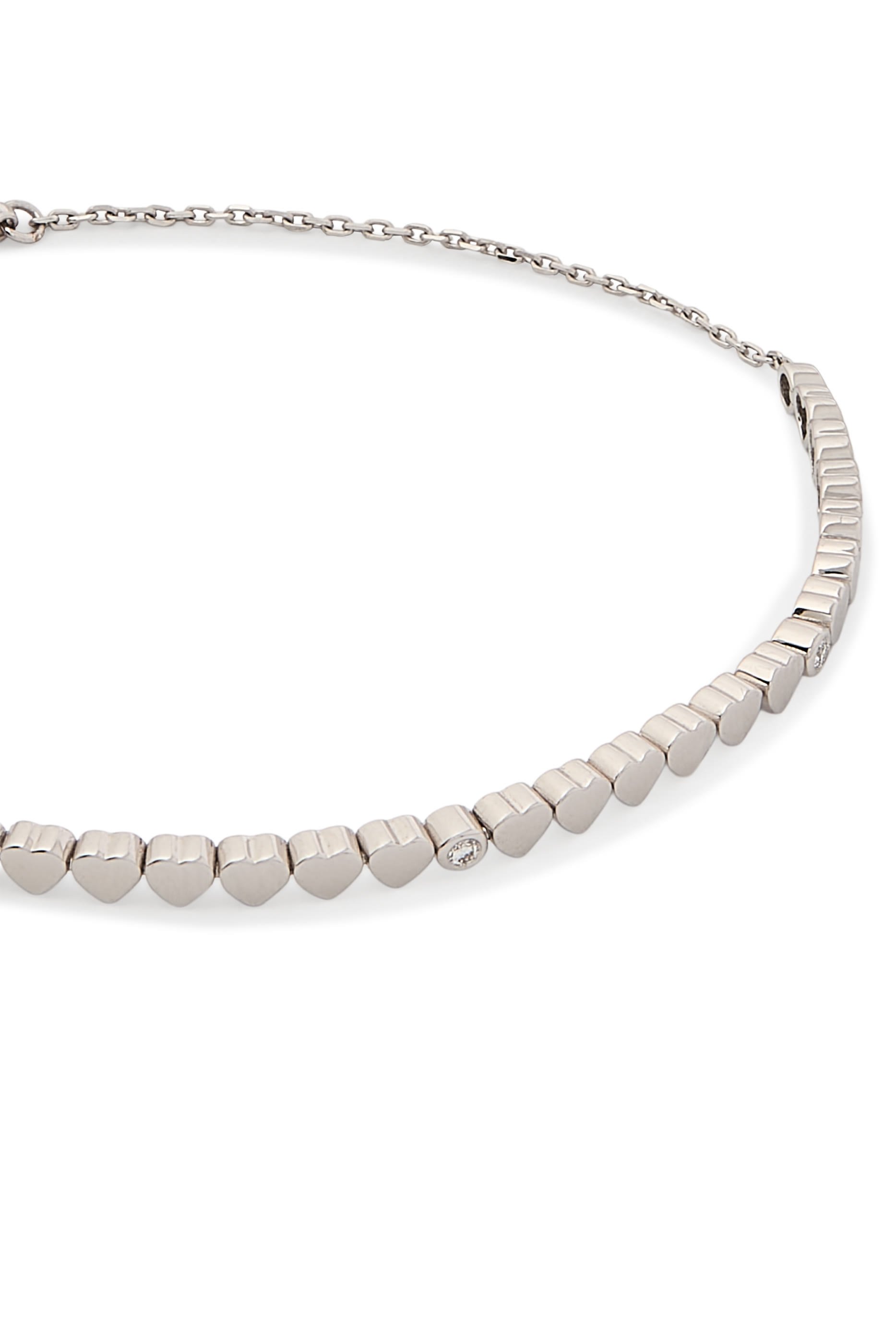 سوار ليت مرصع بالماس، ذهب أبيض عيار 18