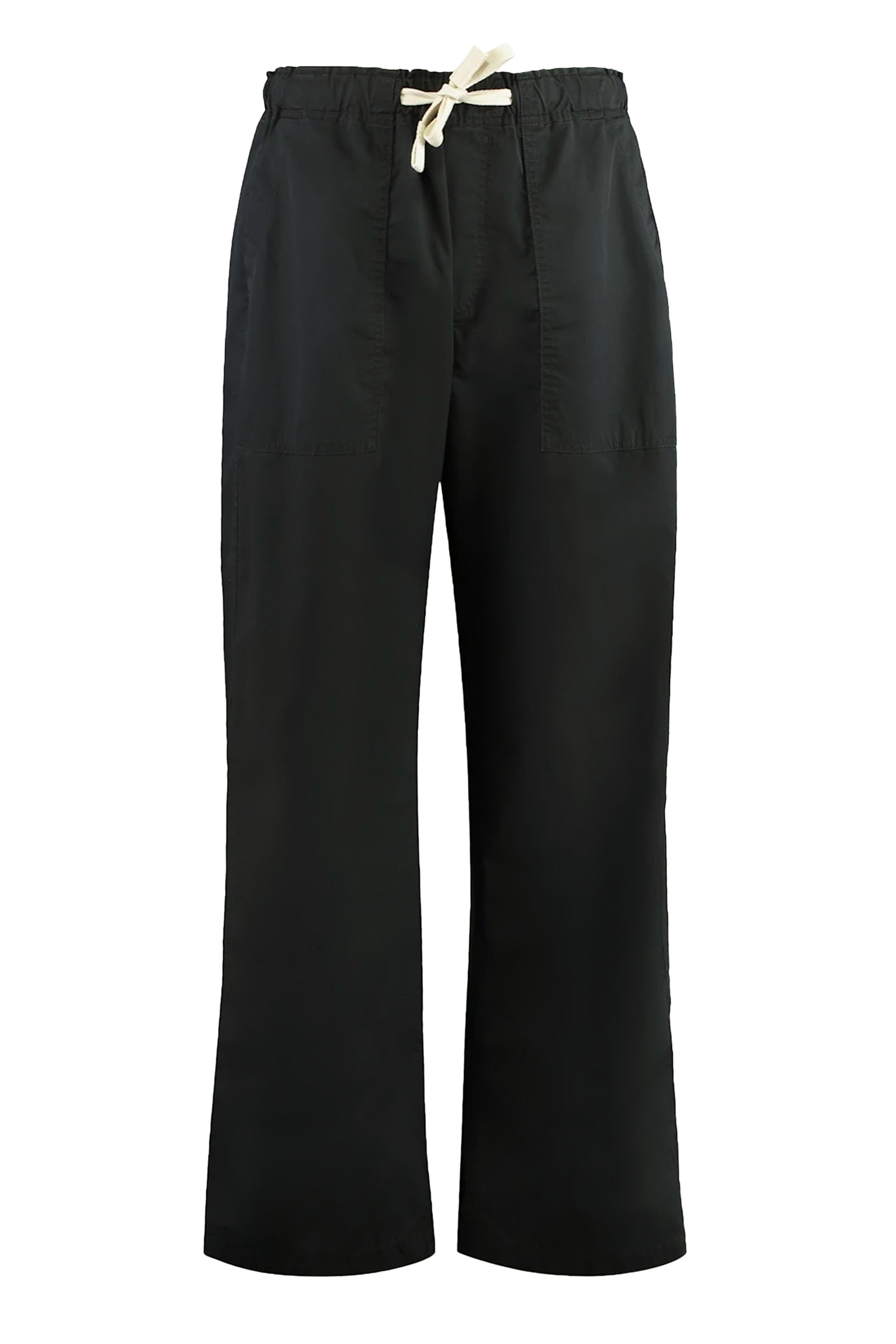  بنطال بقصة فضفاضة وشعار الماركة متموج