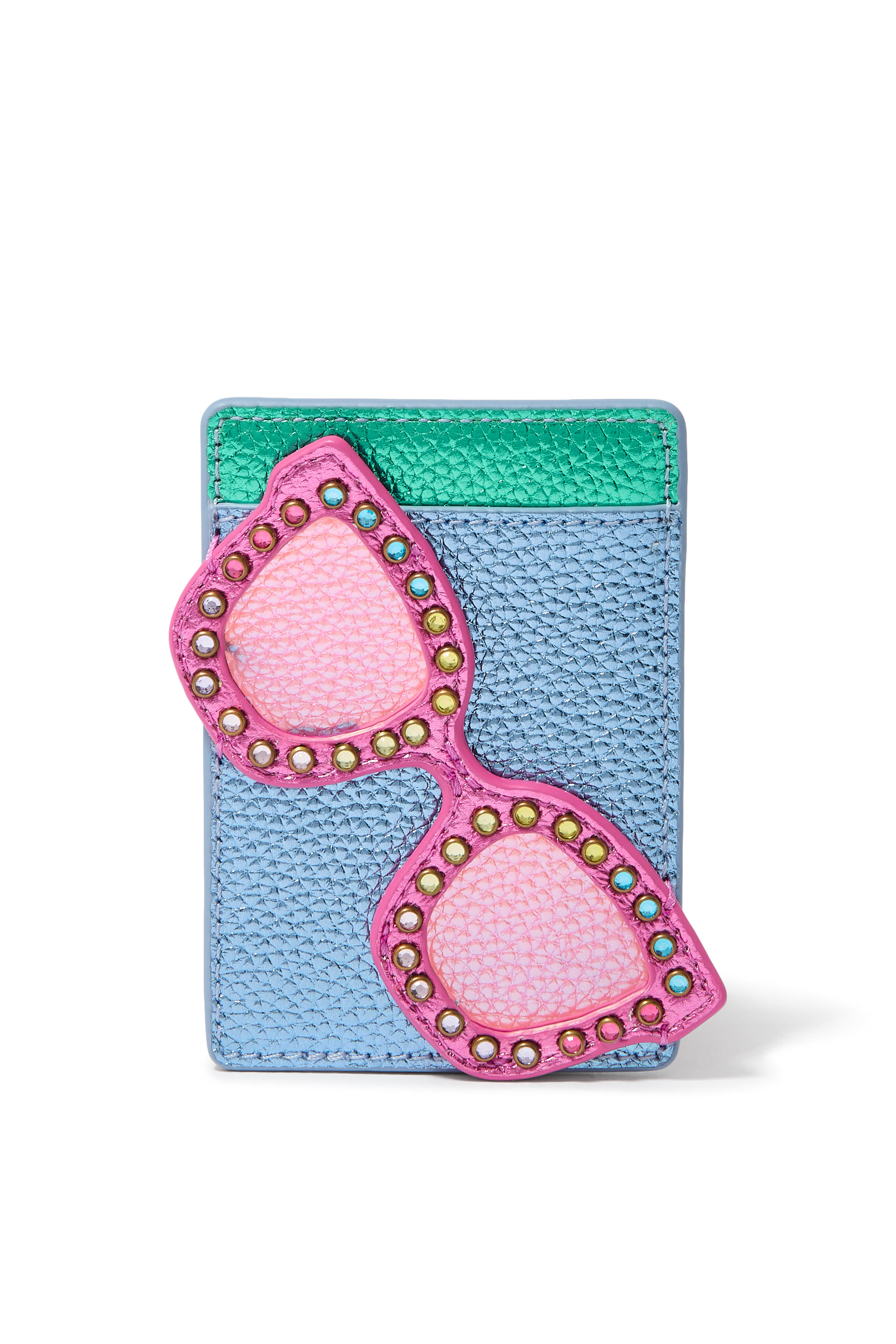 حافظة بطاقات مزينة بتفاصيل نظارة شمسية