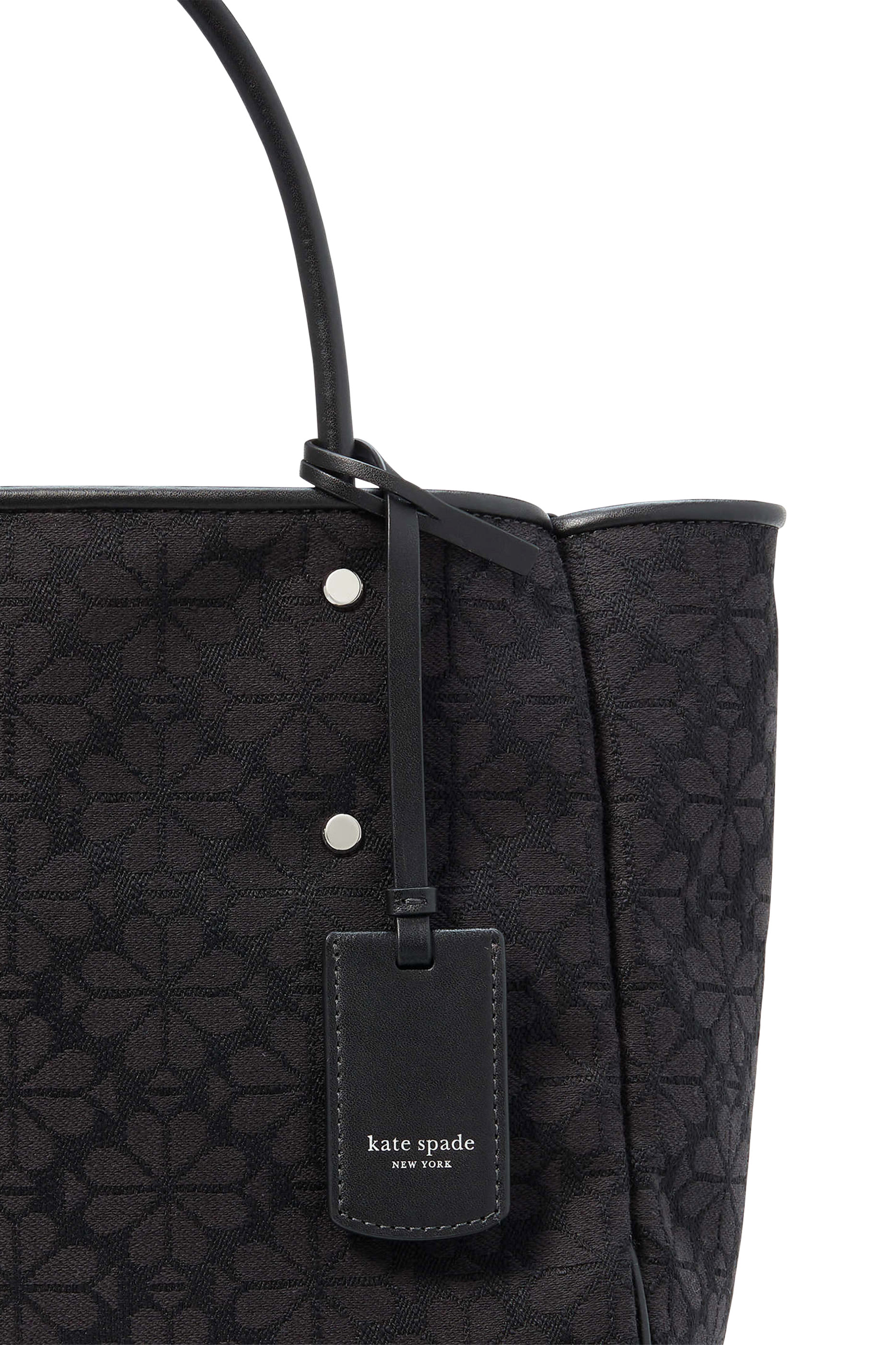 حقيبة يد متوسطة بنقشة زهور بالشكل البستوني