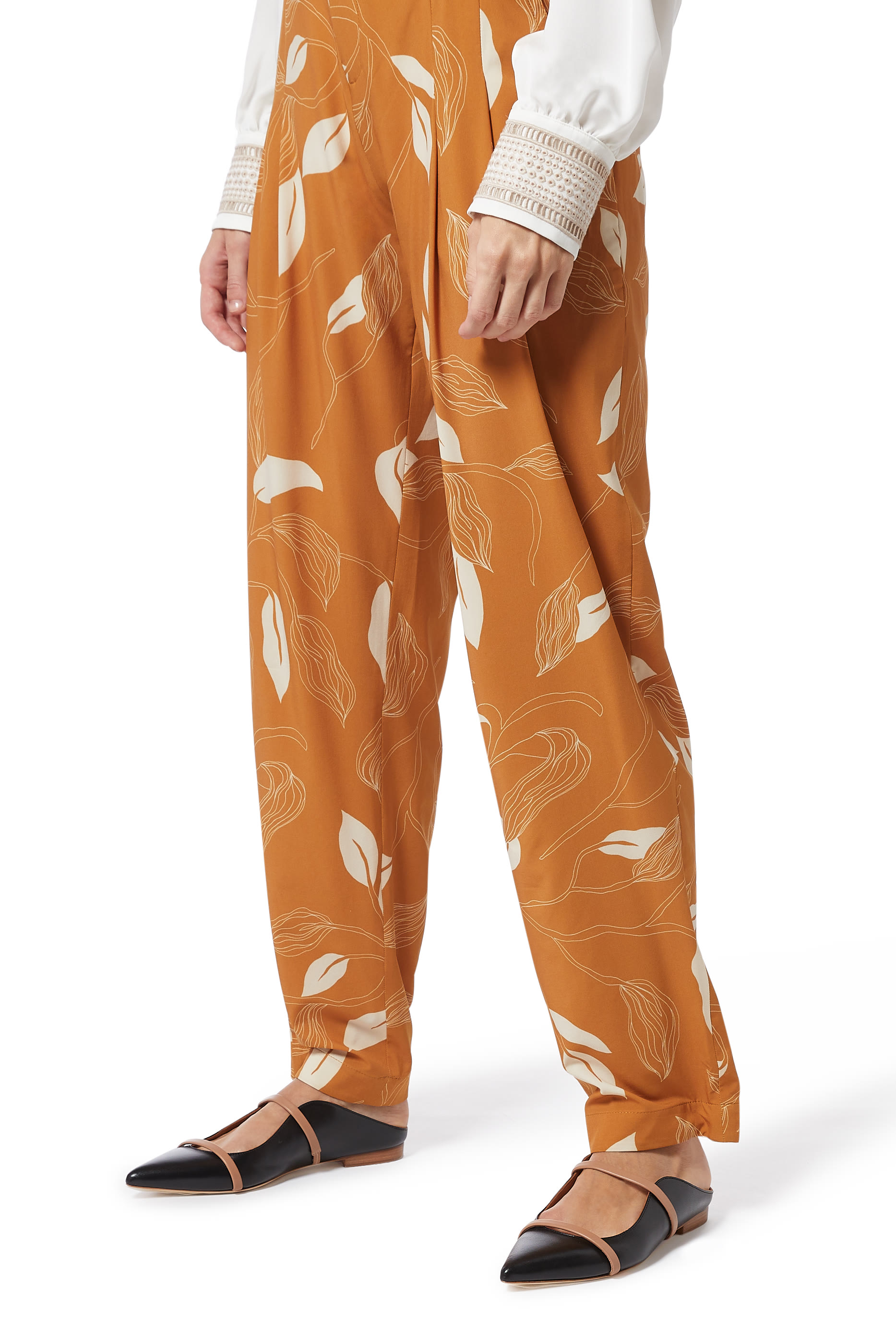 حذاء مورين جلد بكعب مسطح