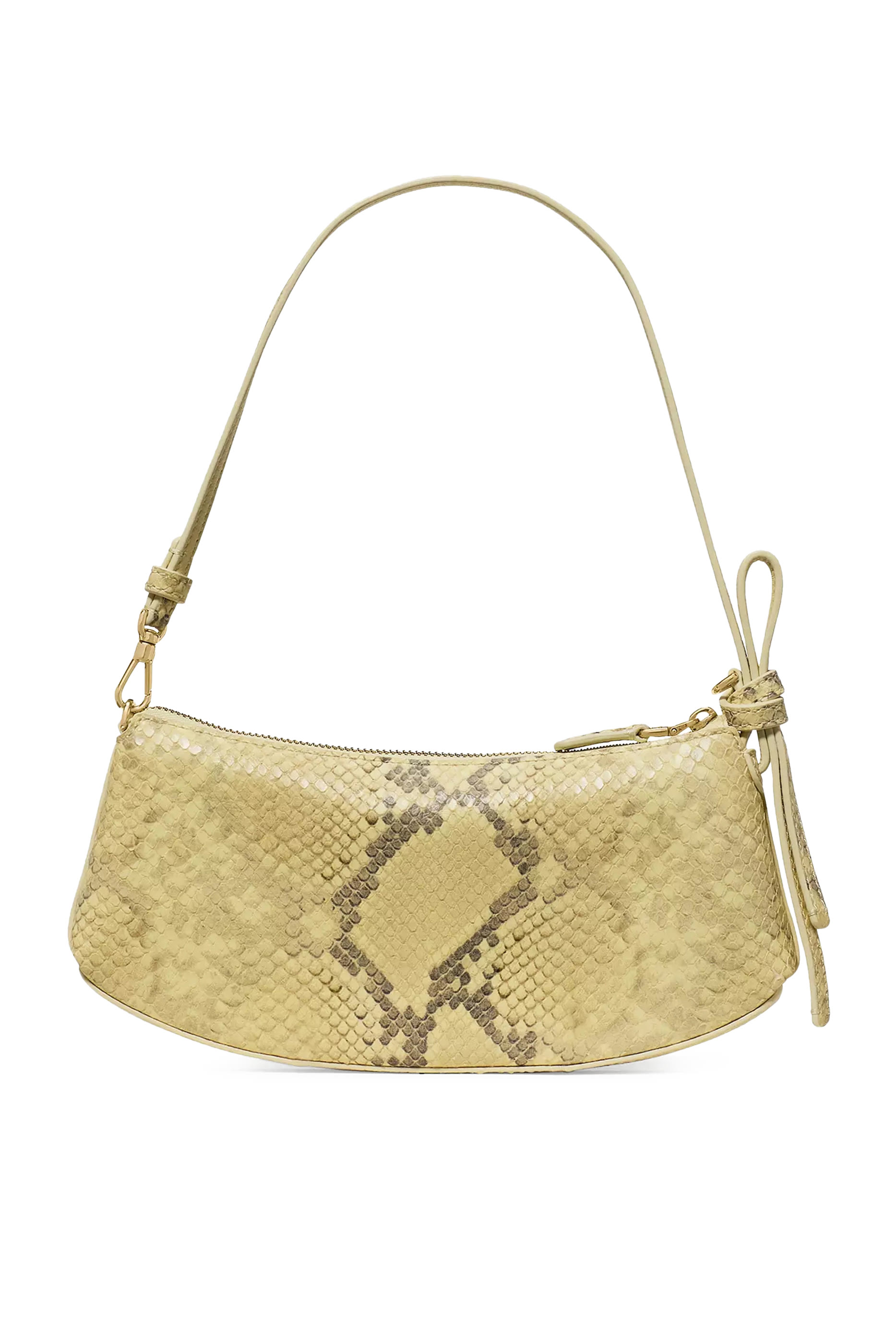 Loop Snake Embossed Pochette Bag