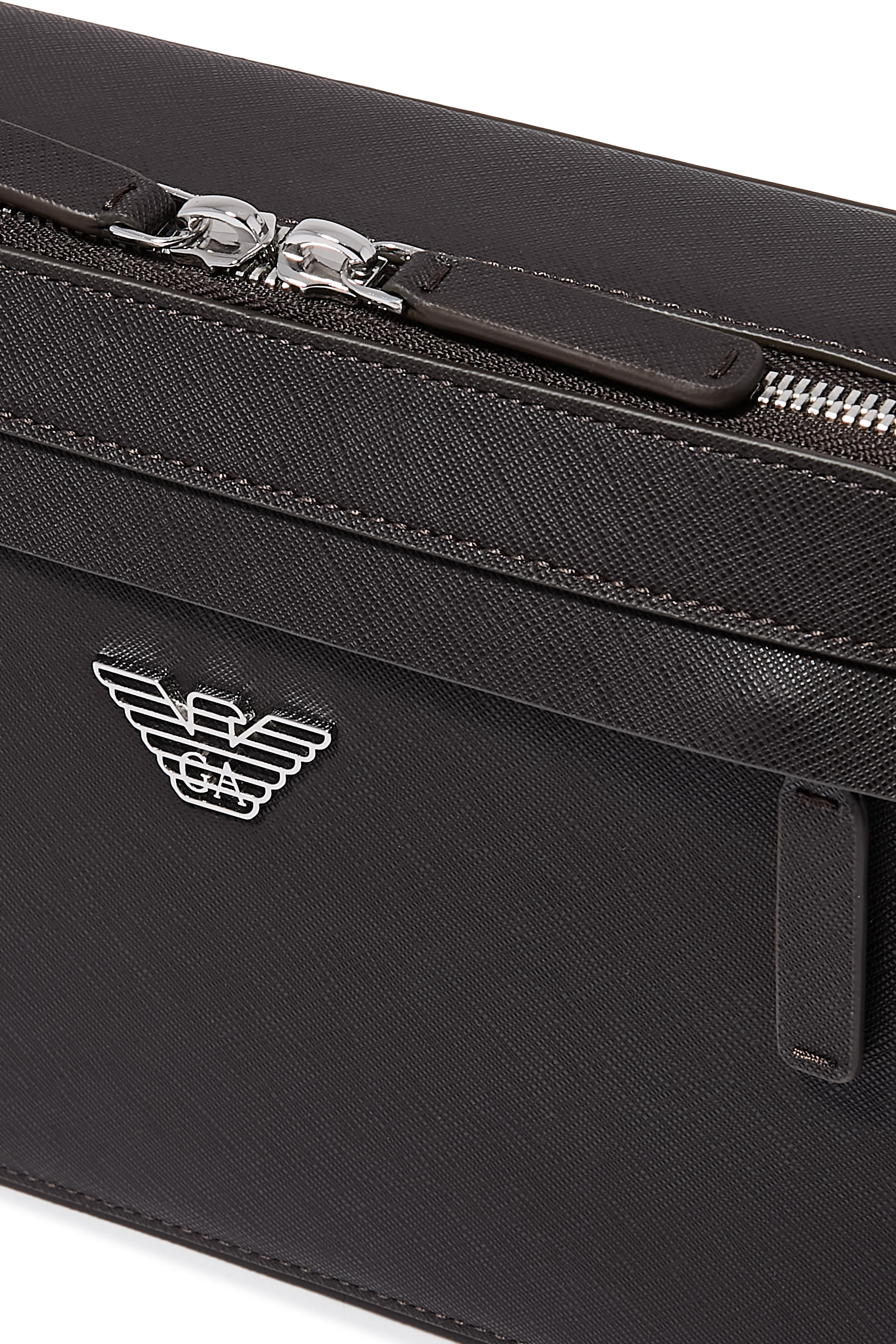 حقيبة كاميرا ايه اس في صغيرة بحلية شعار الماركة جلد سافيانو متجدد