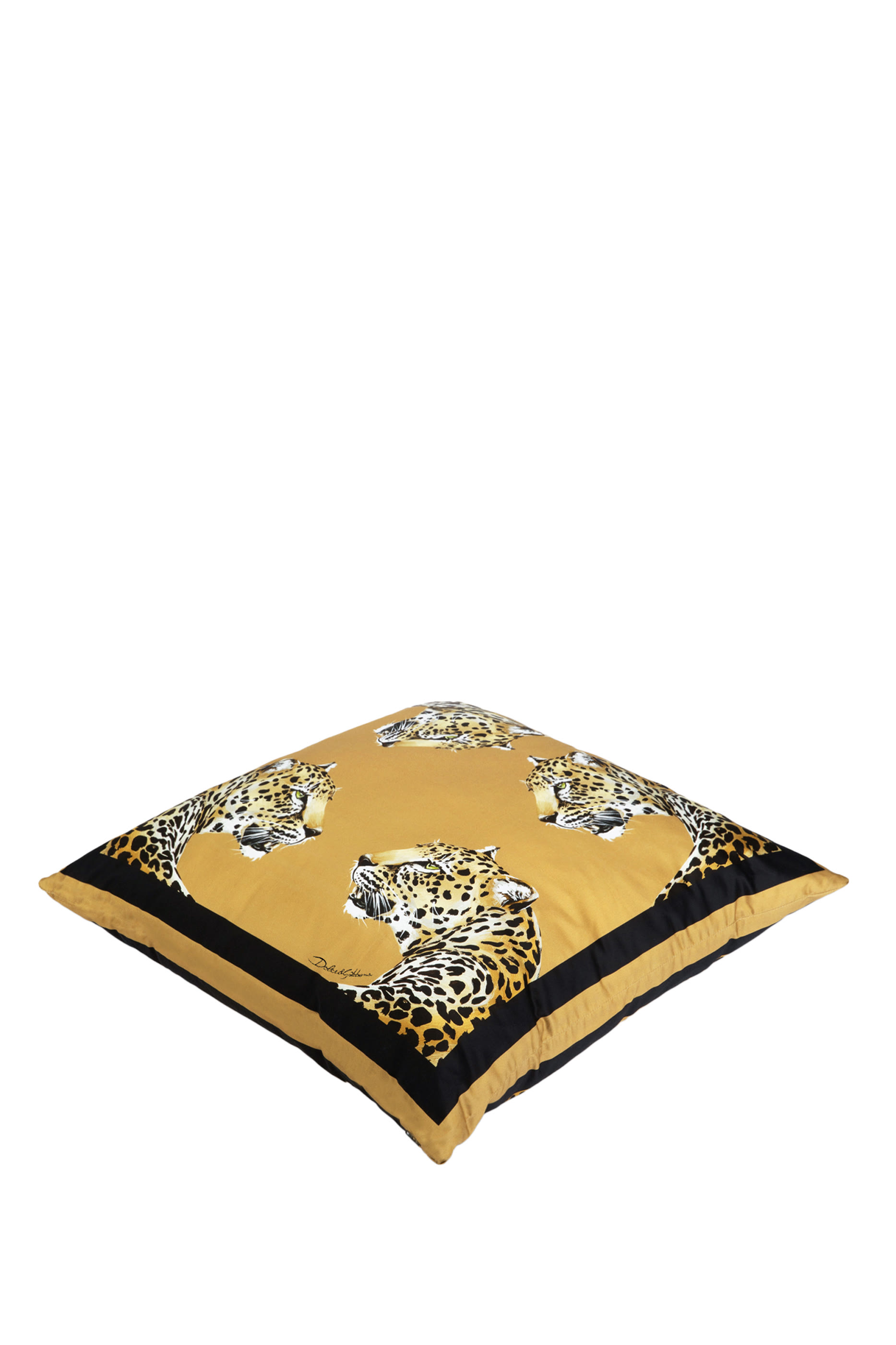 وسادة متوسطة بنقشة فهد قطن دتشيس