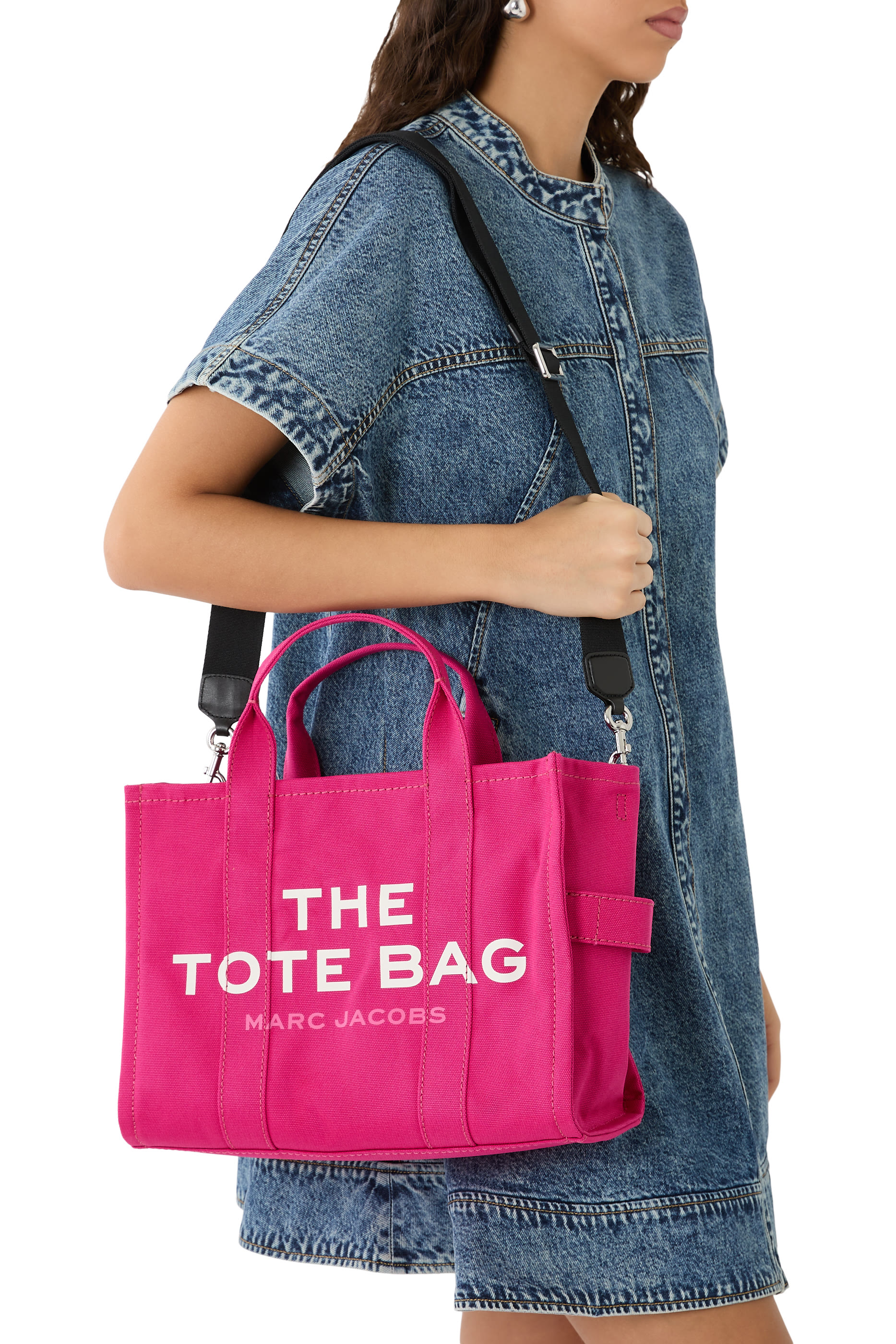 حقيبة يد متوسطة قماش قنب