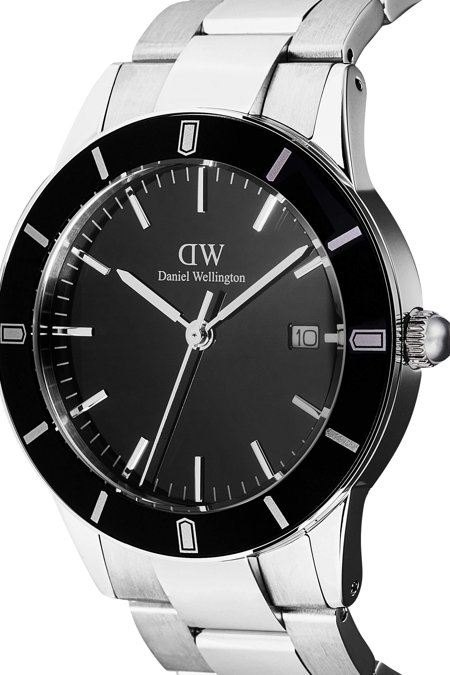 ساعة ايكونيك بارادايمجا بسوار بحلقات ومينا أسود