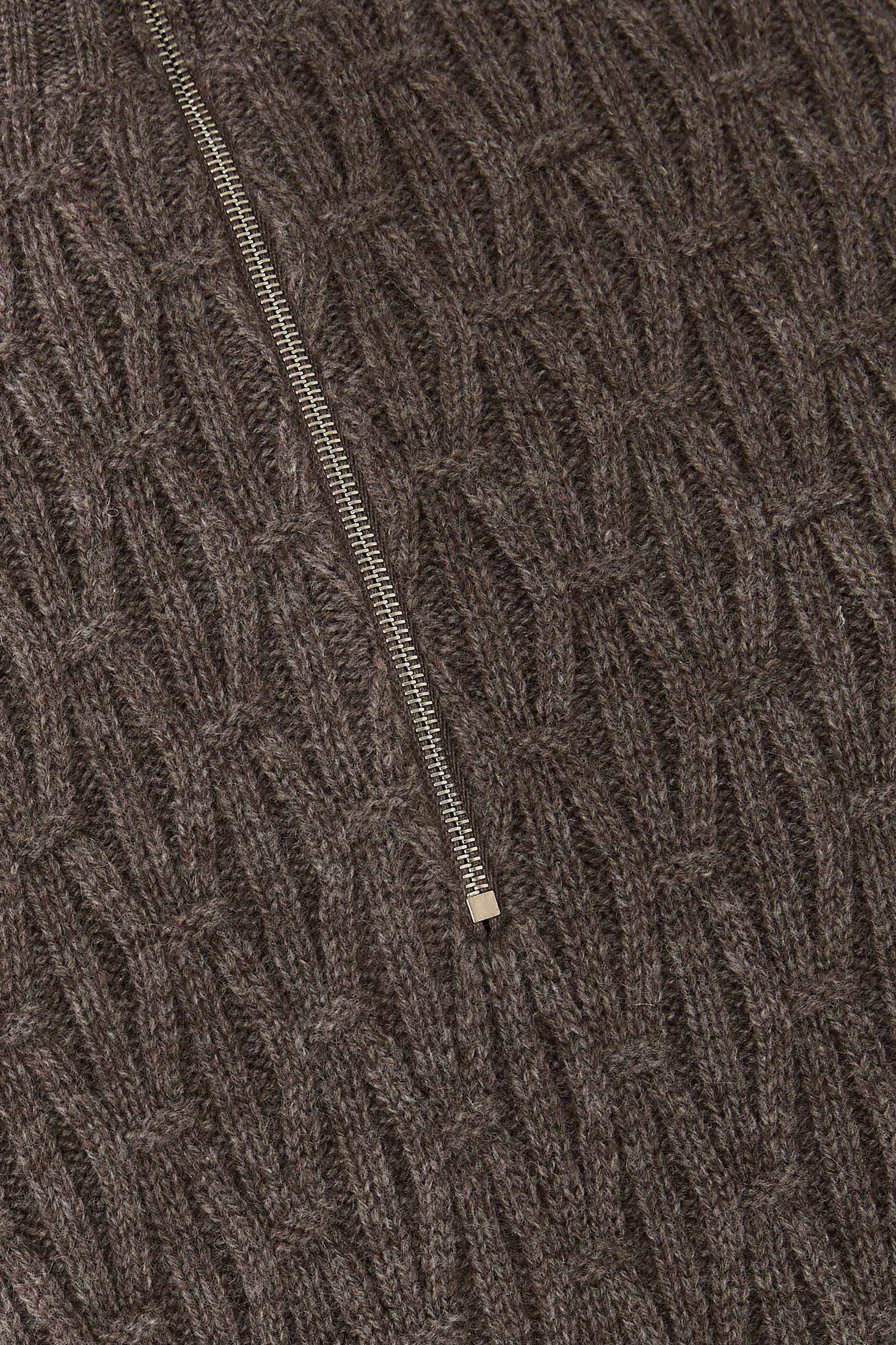 كنزة لوبيتو منسوجة بنصف سحاب