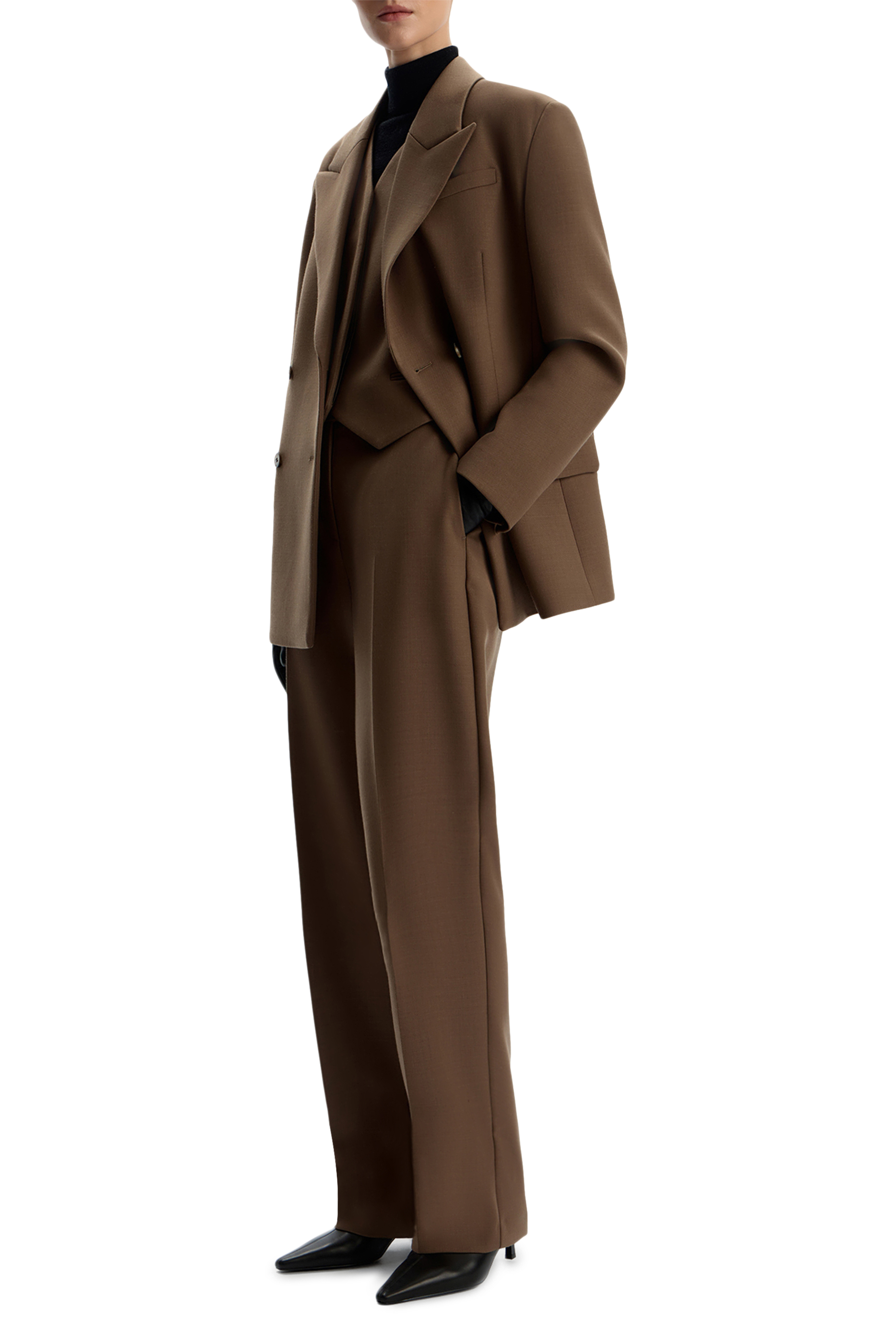 بنطال مزيج صوف