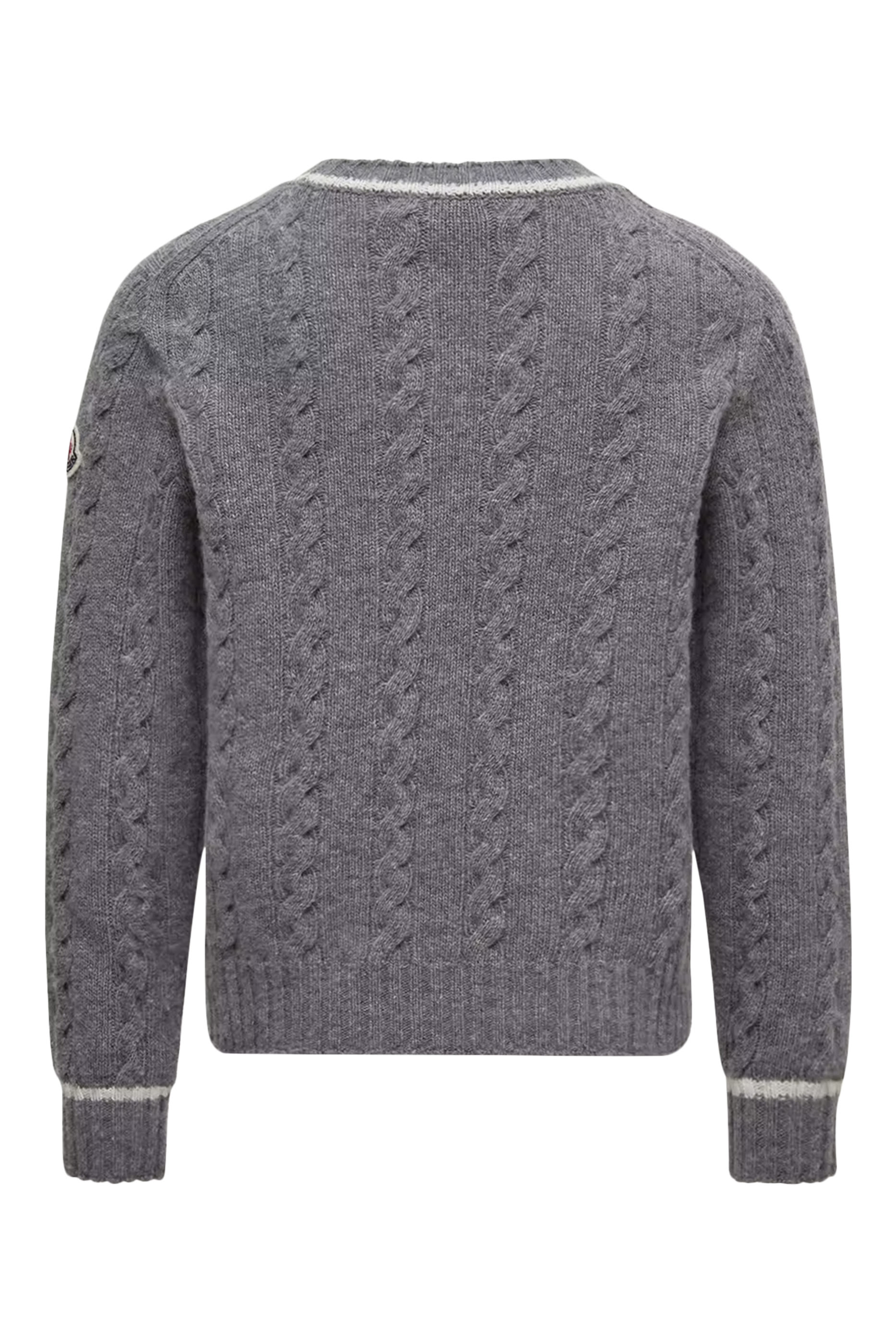 كنزة بحواف مزينة بخط صوف للأطفال