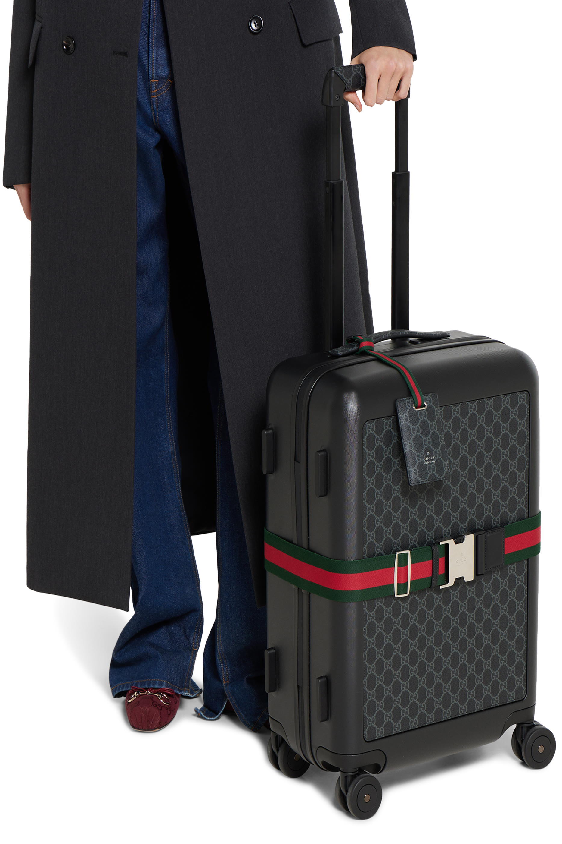 شريط ويب مطاطي لتثبيت الأمتعة بشعار الماركة