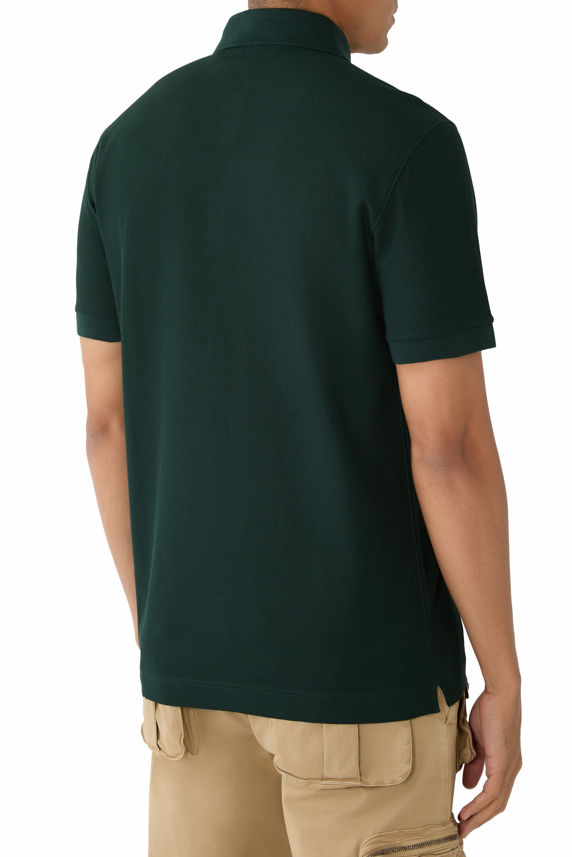 قميص بولو بشعار الماركة قطن بيكيه