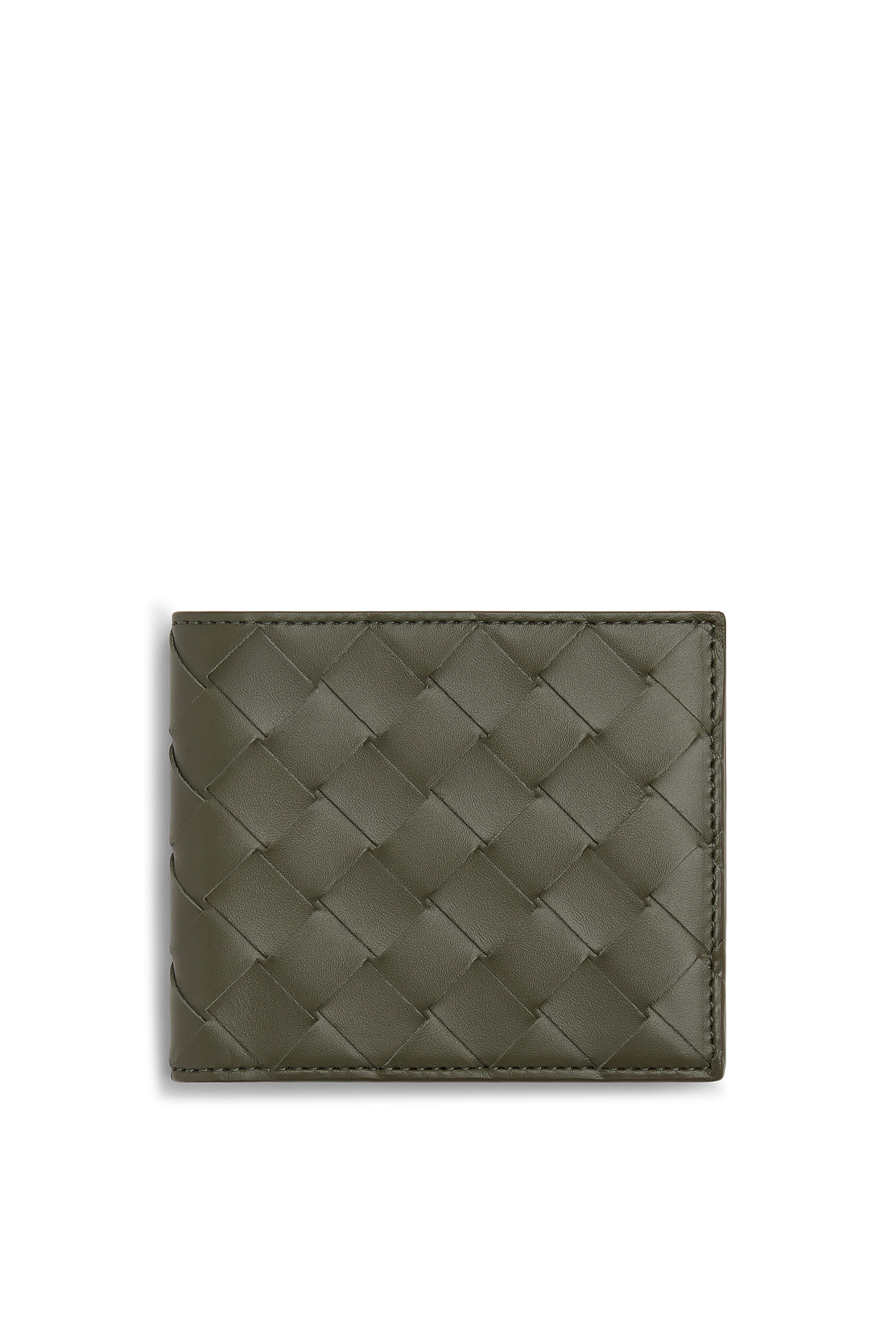 محفظة ثنائية الطيّ جلد مجدول