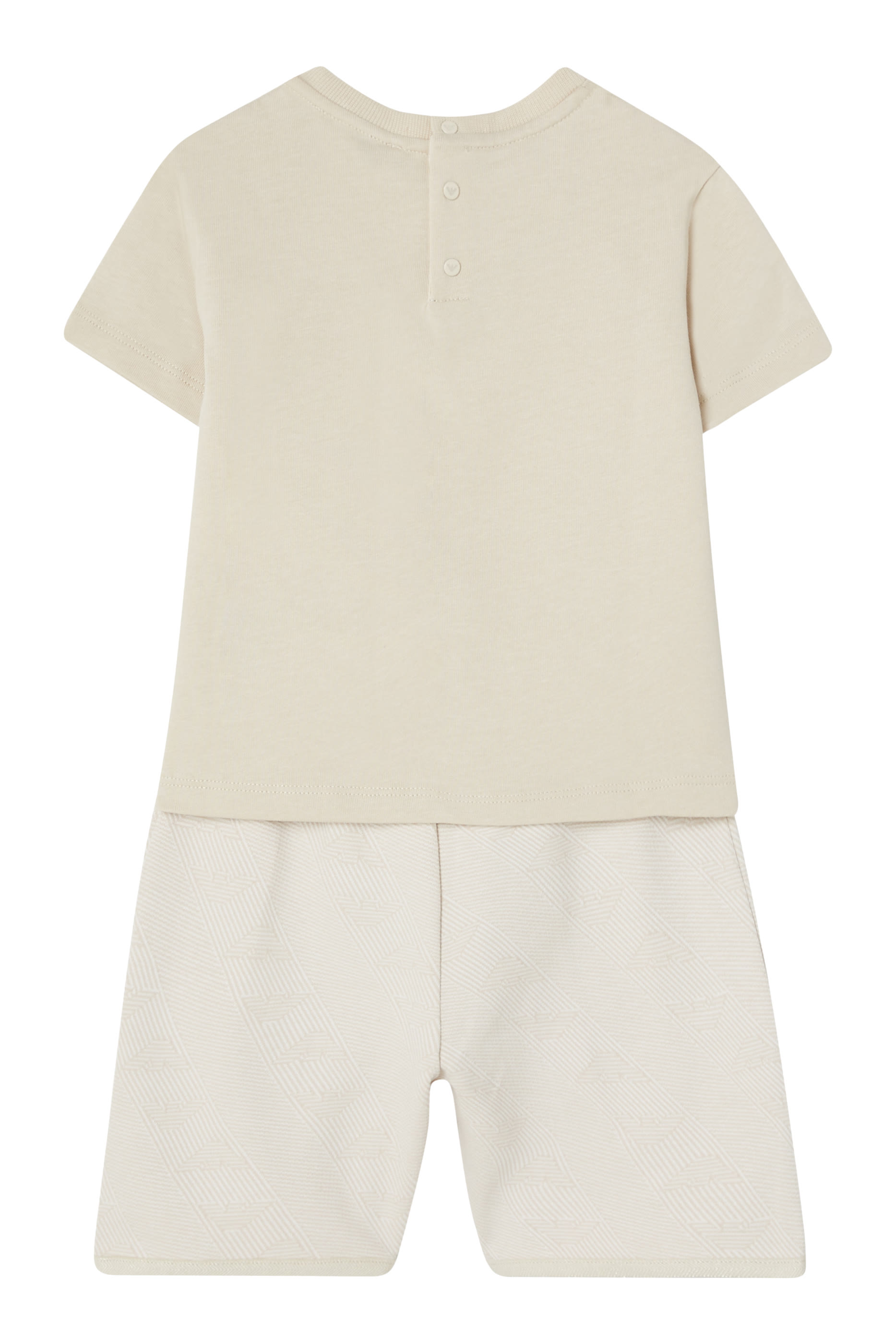 طقم تيشيرت وشورت بشعار النسر صغير للأطفال