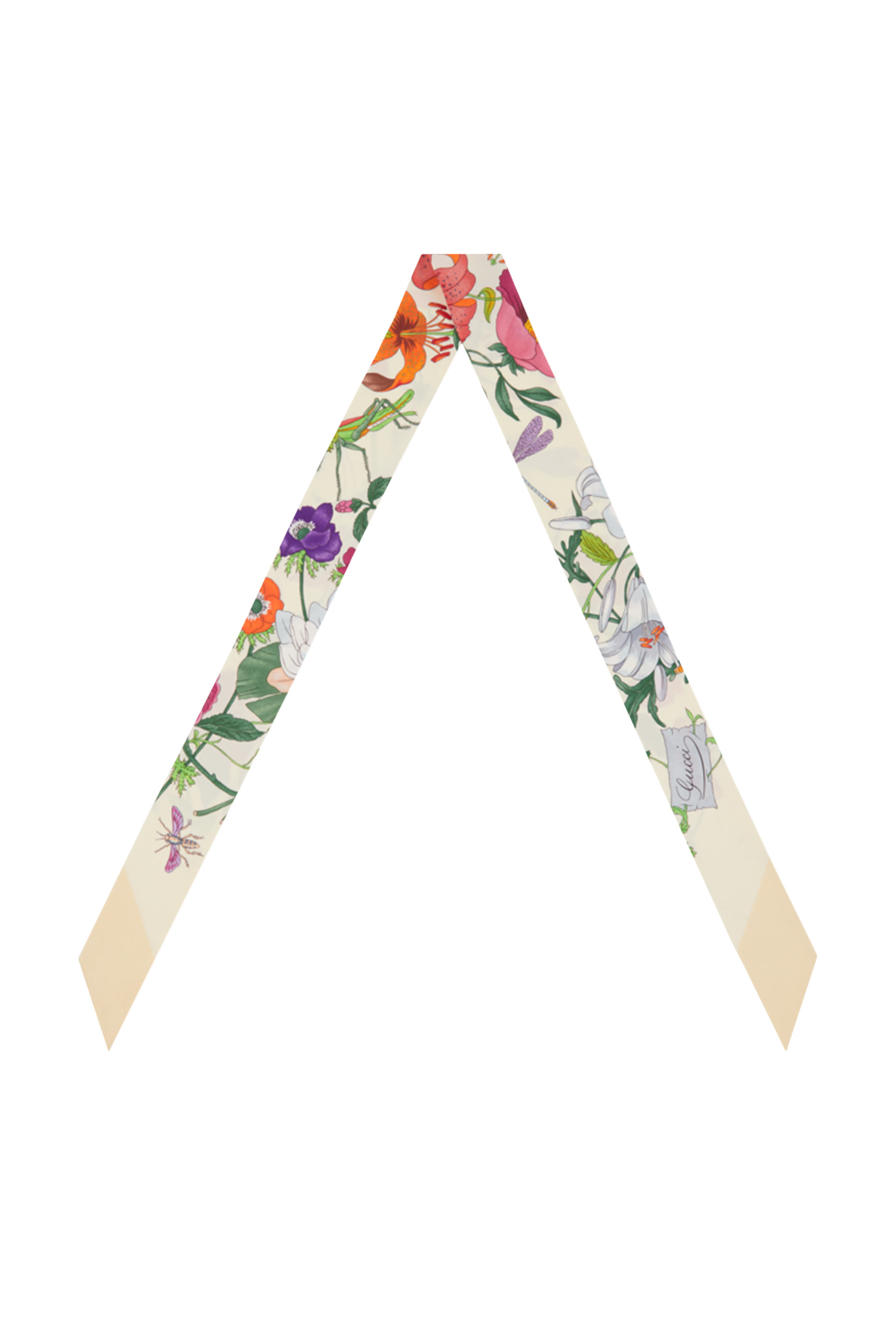 شريط بطبعات حرير تويل