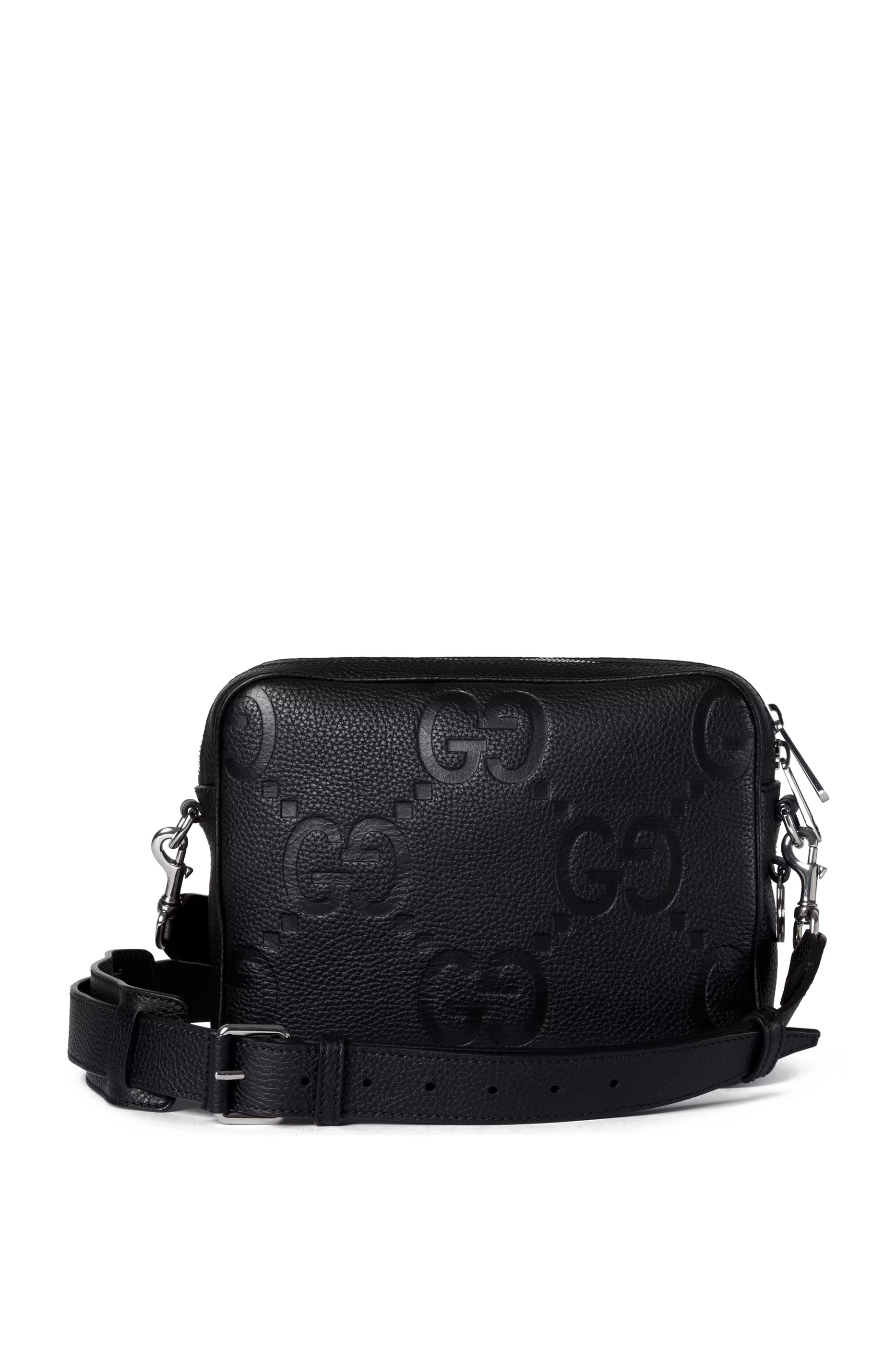 حقيبة كروس صغيرة بنقشة حرفي شعار الماركة بحجم كبير