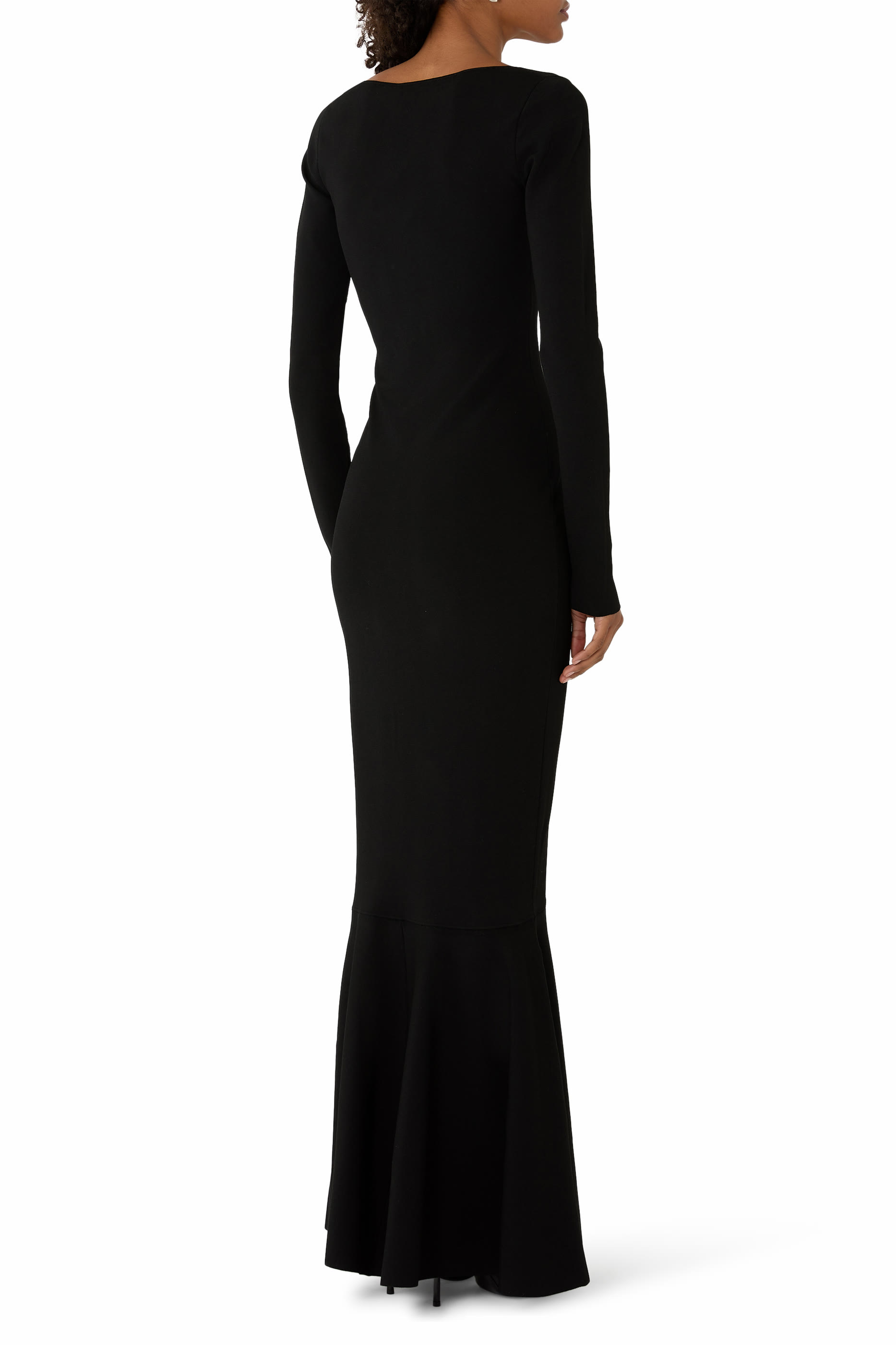 Flared Stretch-Jersey Bustier Gown