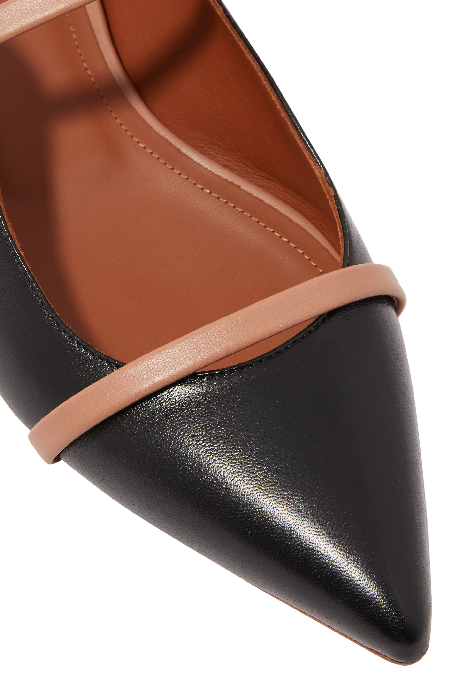 حذاء مورين جلد بكعب مسطح