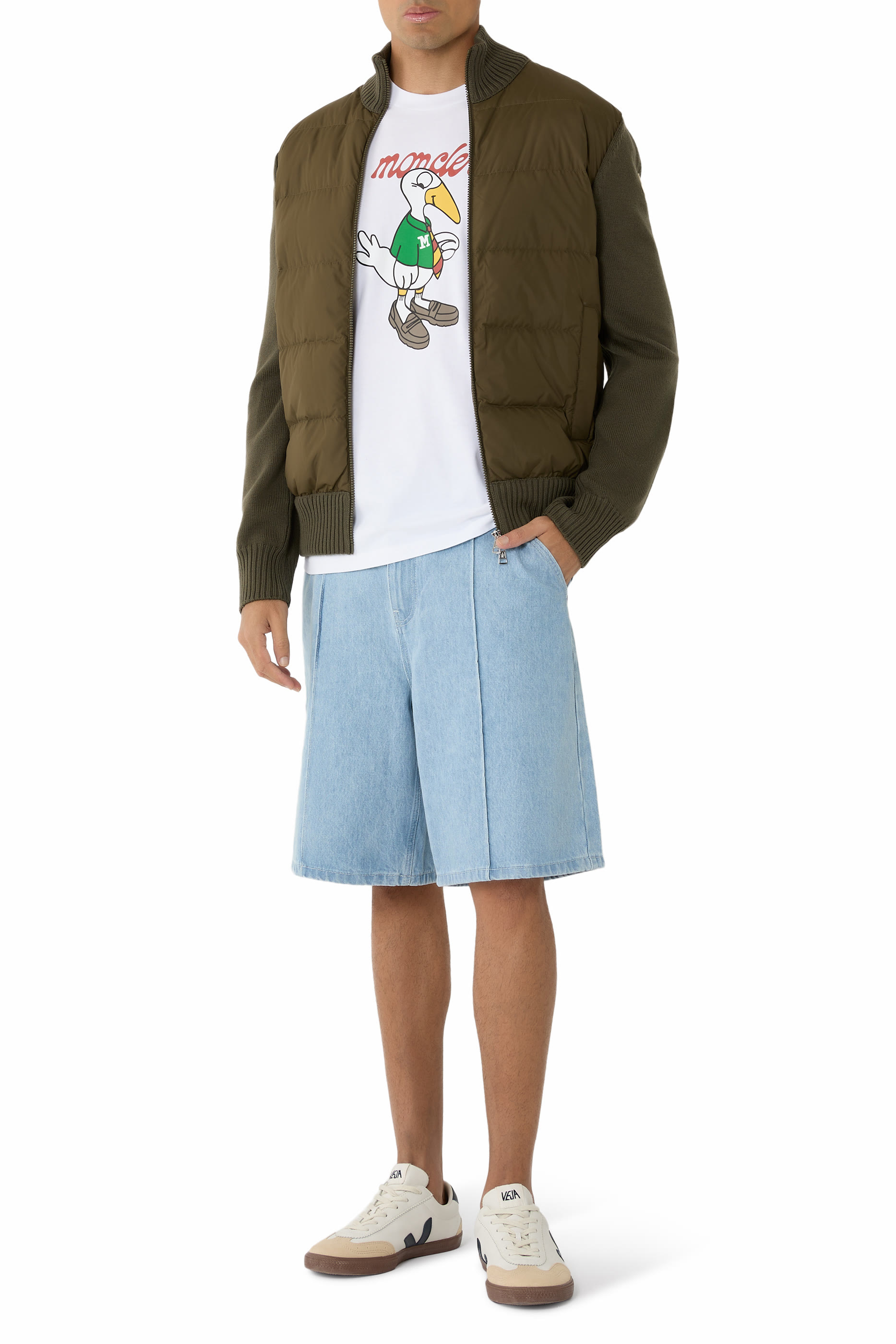 كارديغان بتصميم مبطن بسحاب صوف