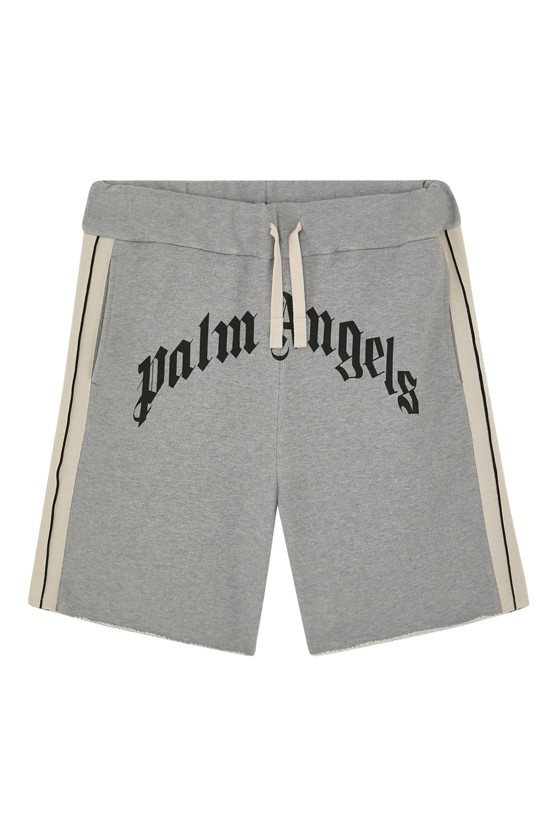 شورت رياضي بتصميم جامعي مزبن شعار الماركة بتصميم متموج