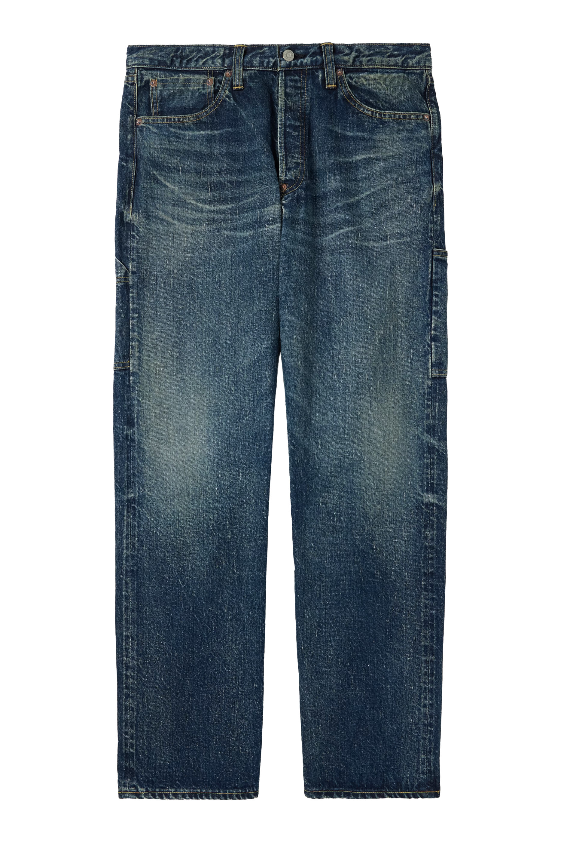 بنطال فوتور بقصة مستقيمة دنيم